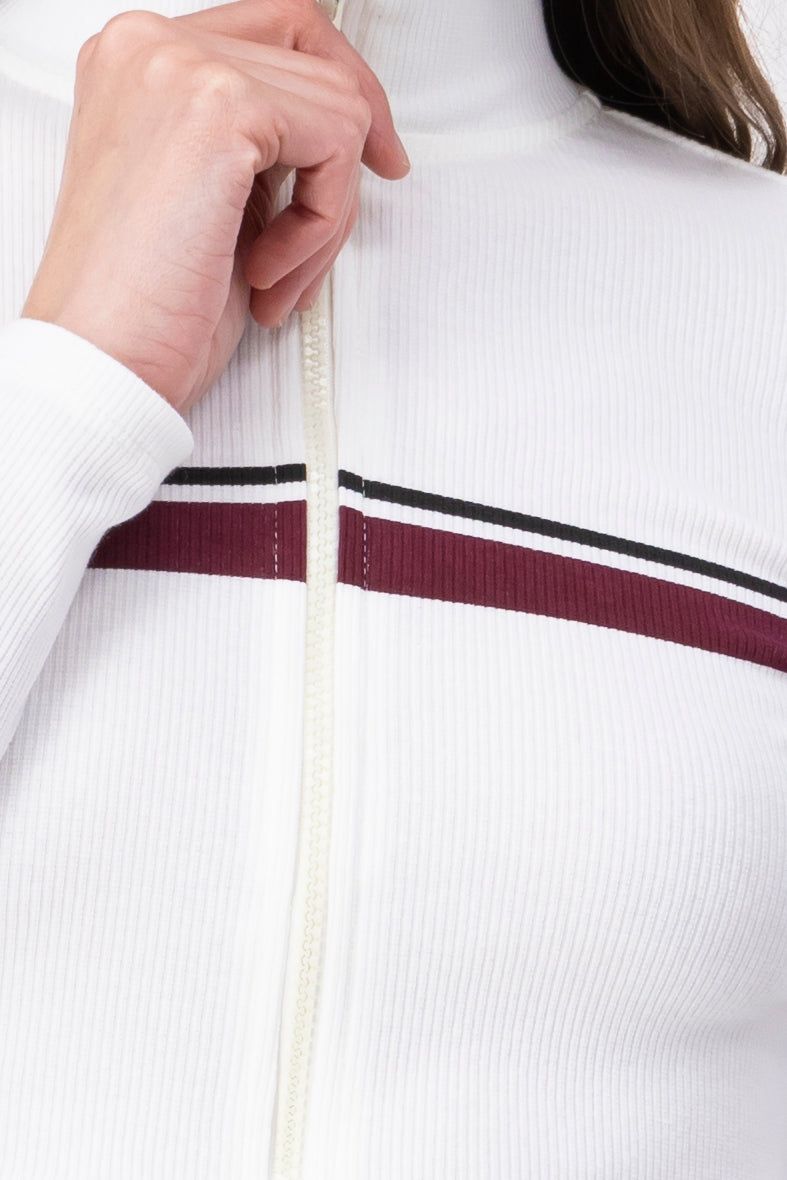 Sudadera crop acanalada cremallera sold by Shasa product image thumbnail 5