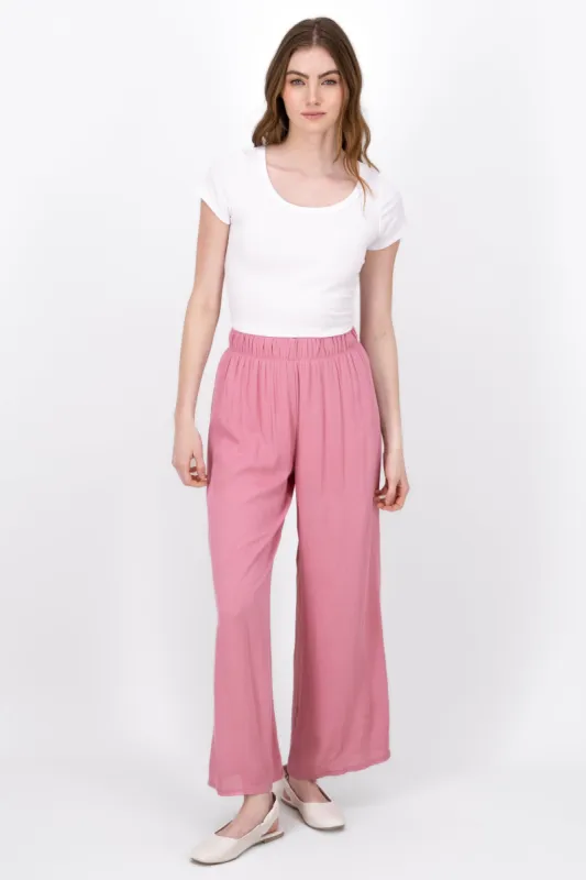Pantalón Wide Leg Cintura Elástico sold by Shasa