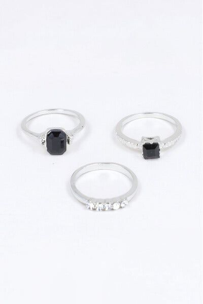 Set 3 anillos brillo cuadrado sold by Shasa product image thumbnail 5