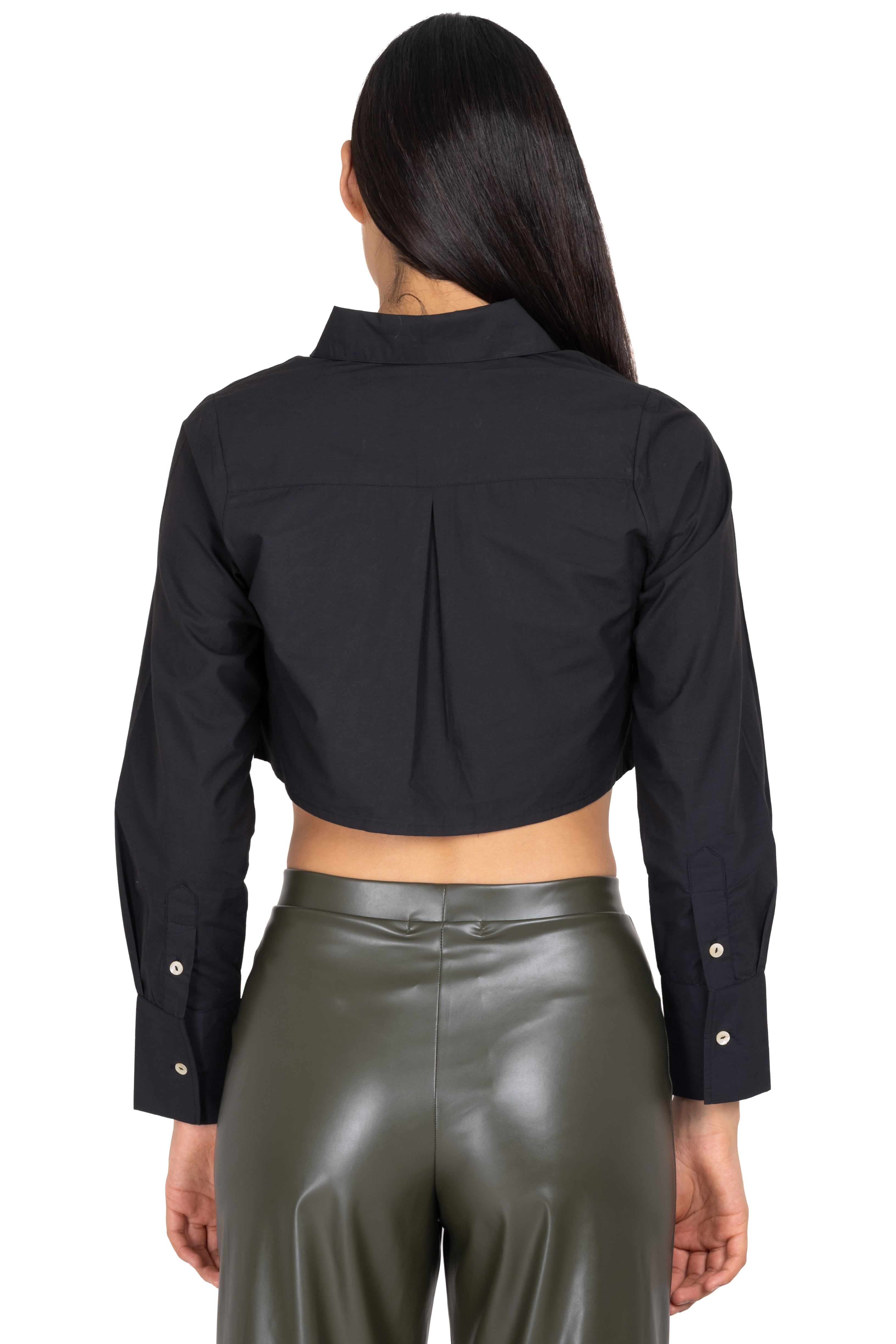 Camisa crop bolsillo lisa sold by Shasa product image thumbnail 4