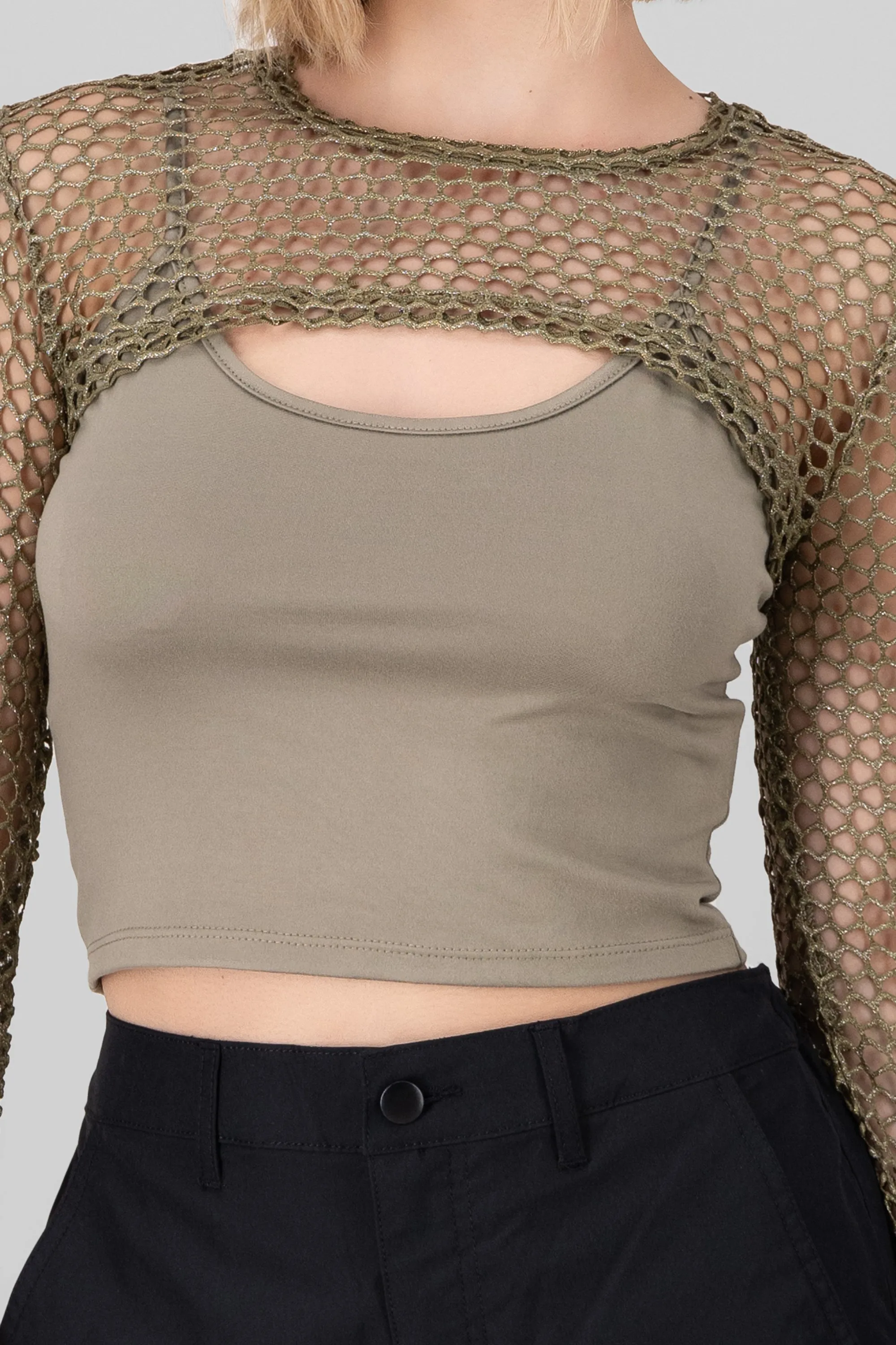 Top tirantes detalle manga red sold by Shasa product image thumbnail 5