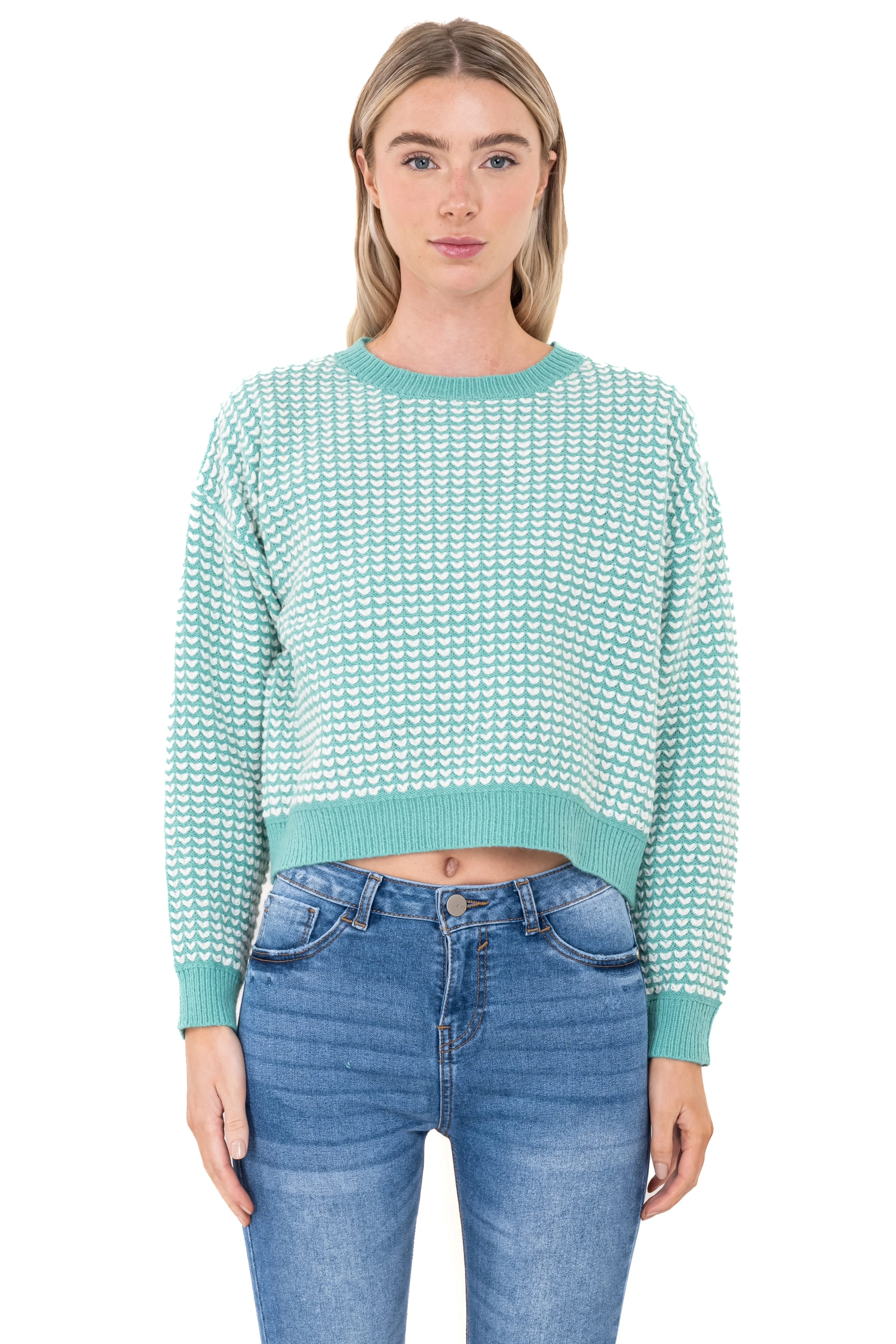 Suéter tejido bicolor sold by Shasa