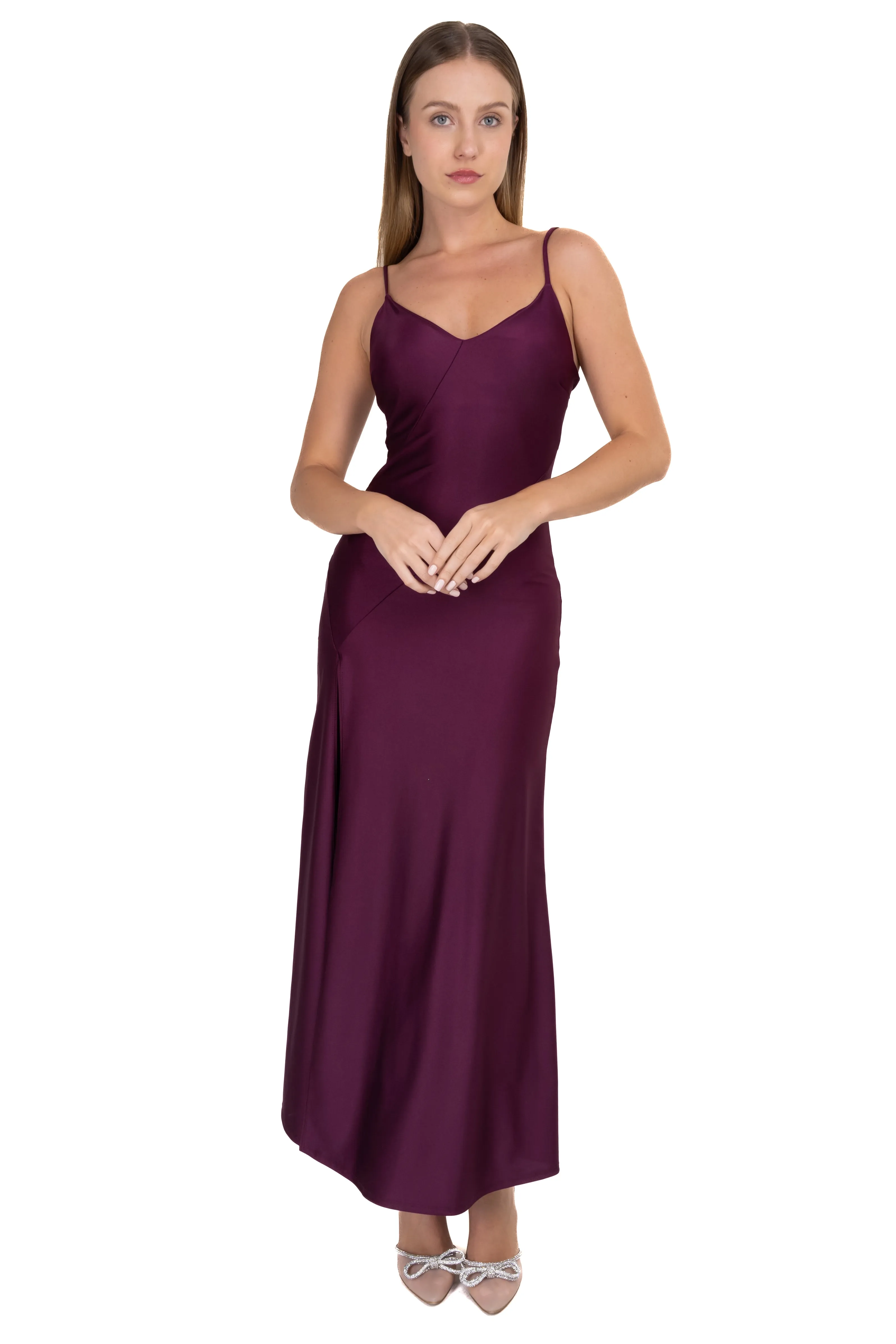 Vestido maxi abertura pierna sold by Shasa