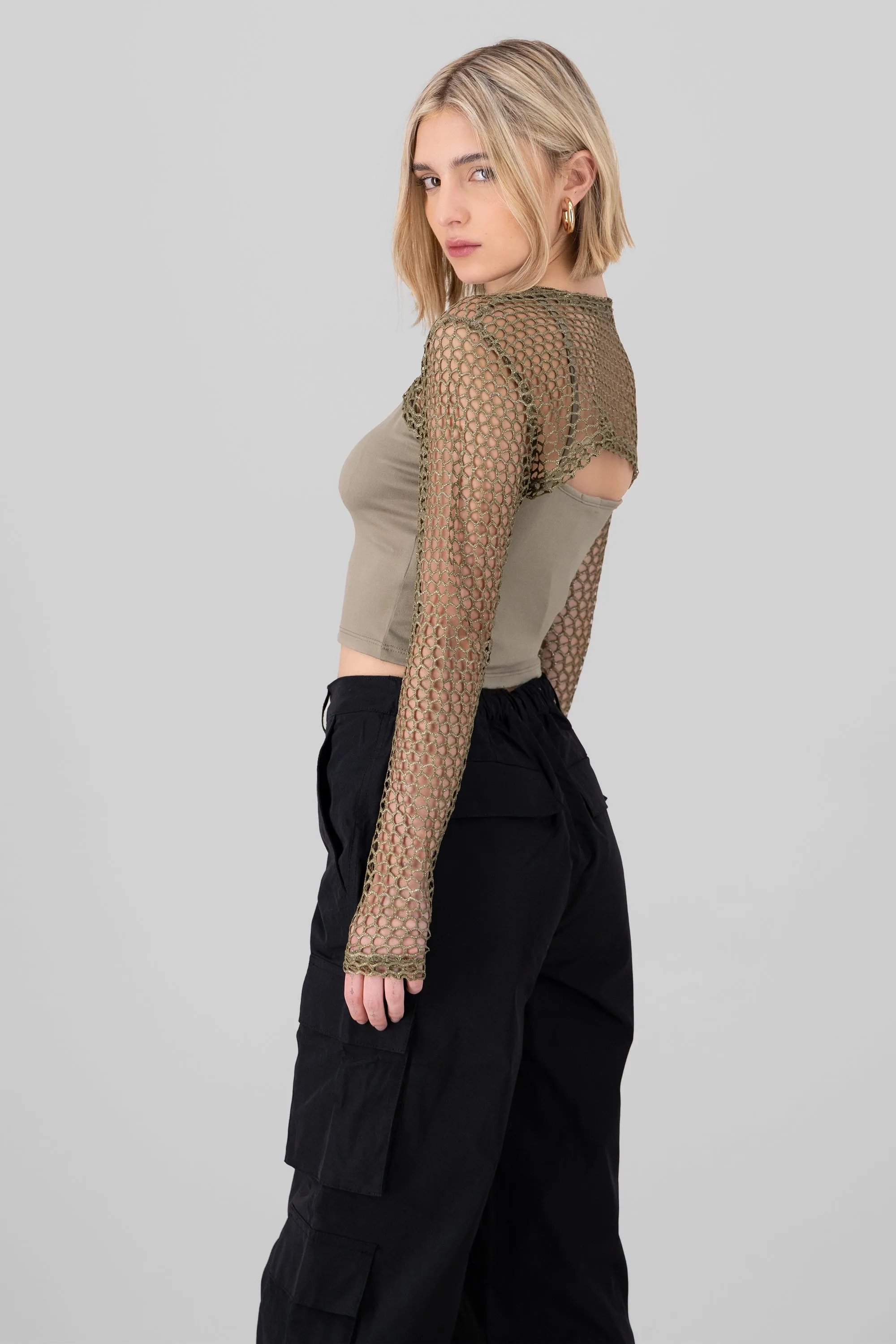 Top tirantes detalle manga red sold by Shasa product image thumbnail 3