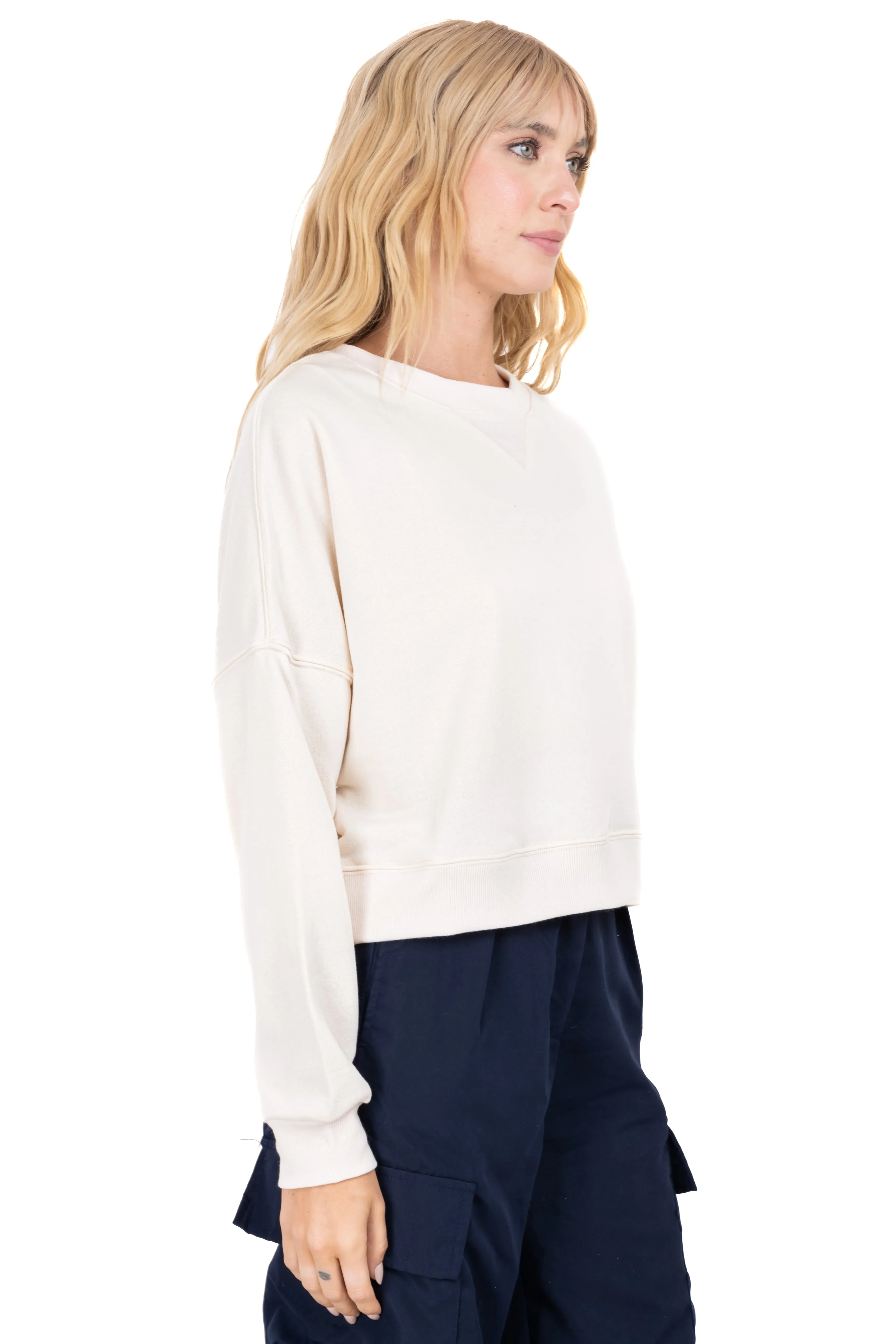 Sudadera crop cuello acanalado sold by Shasa product image thumbnail 3