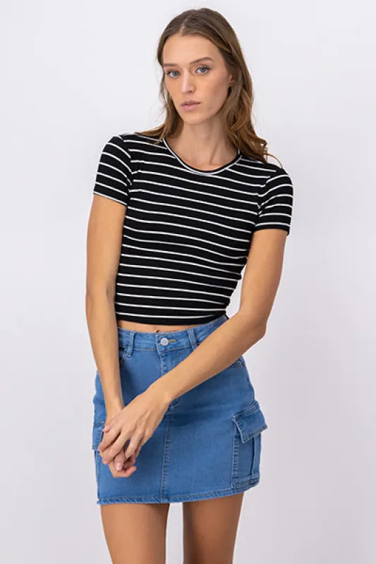 Playera Corta Rayas Manga Corta sold by Shasa