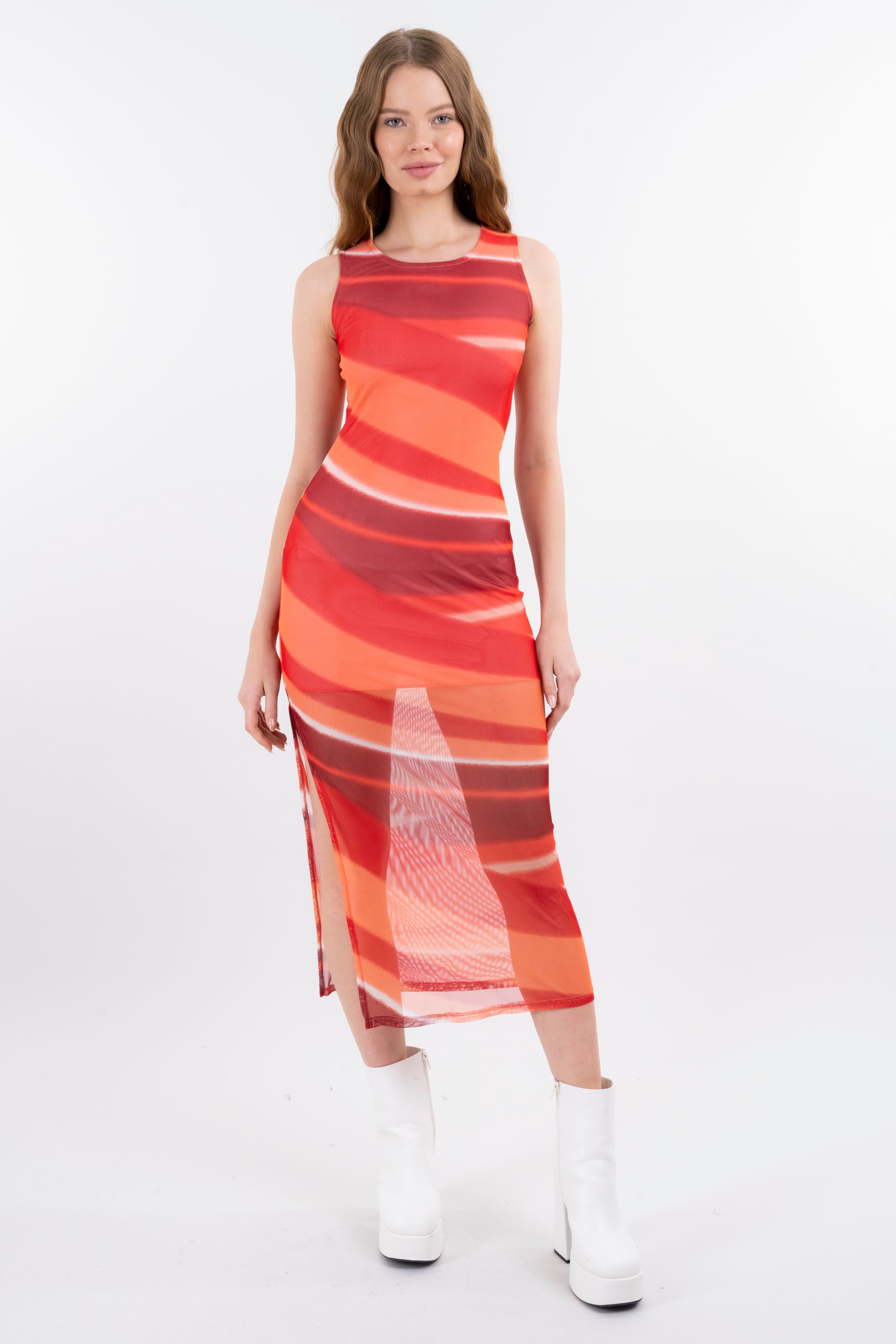 Vestido maxi mesh sold by Shasa