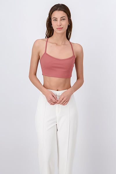 Top crop liso tirantes sold by Shasa