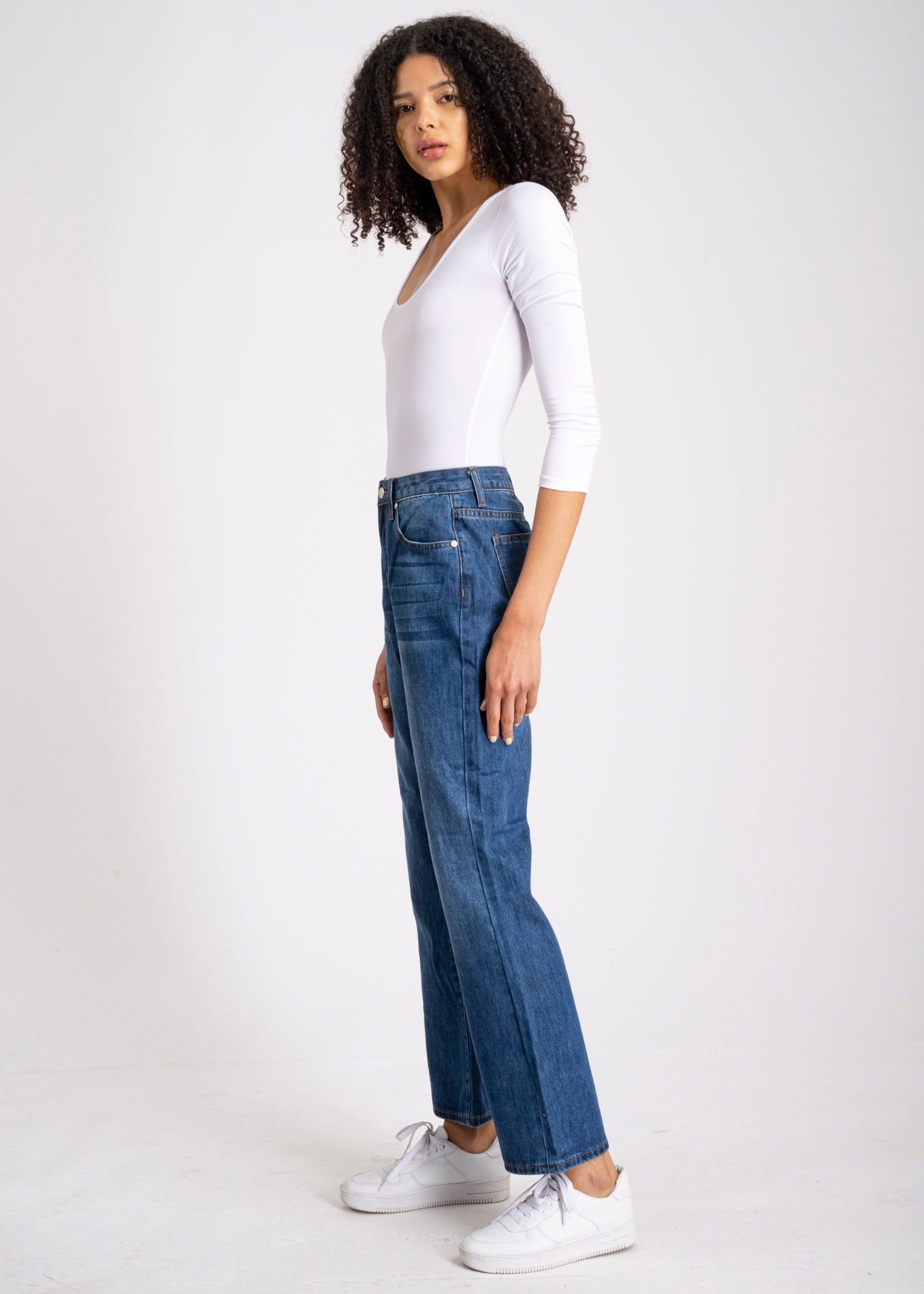 Jeans anchos largos deslavado bolsas sold by Shasa product image thumbnail 3