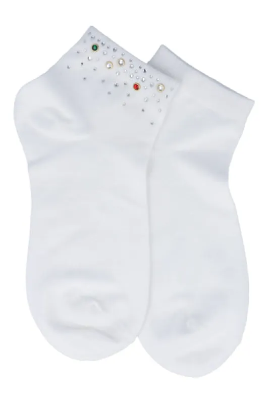 Calcetines tobillo brillos multicolor sold by Shasa