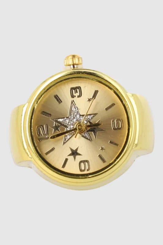 Anillo reloj estrellas sold by Shasa