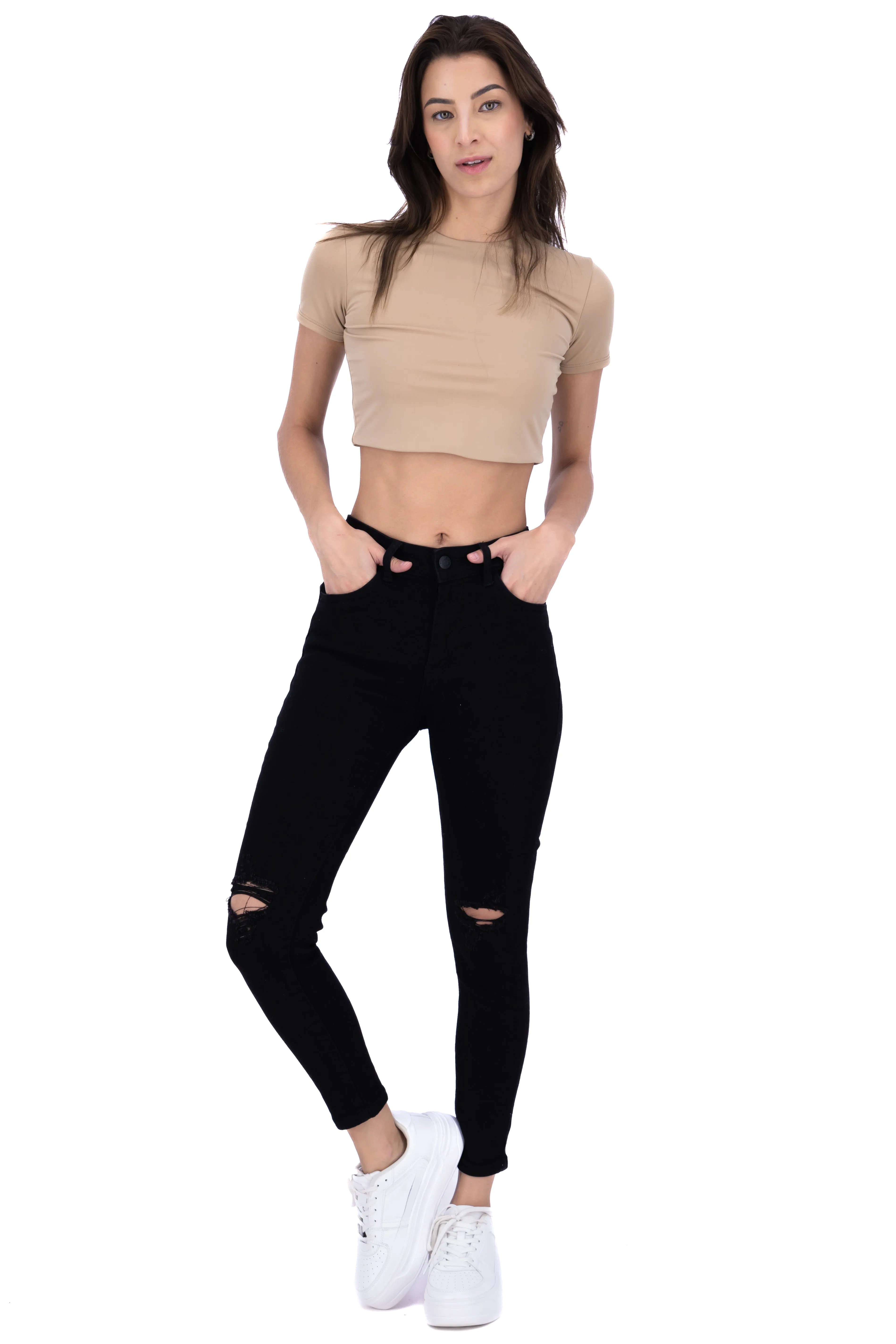 Jeans skinny destrucciones rodillas sold by Shasa product image thumbnail 2