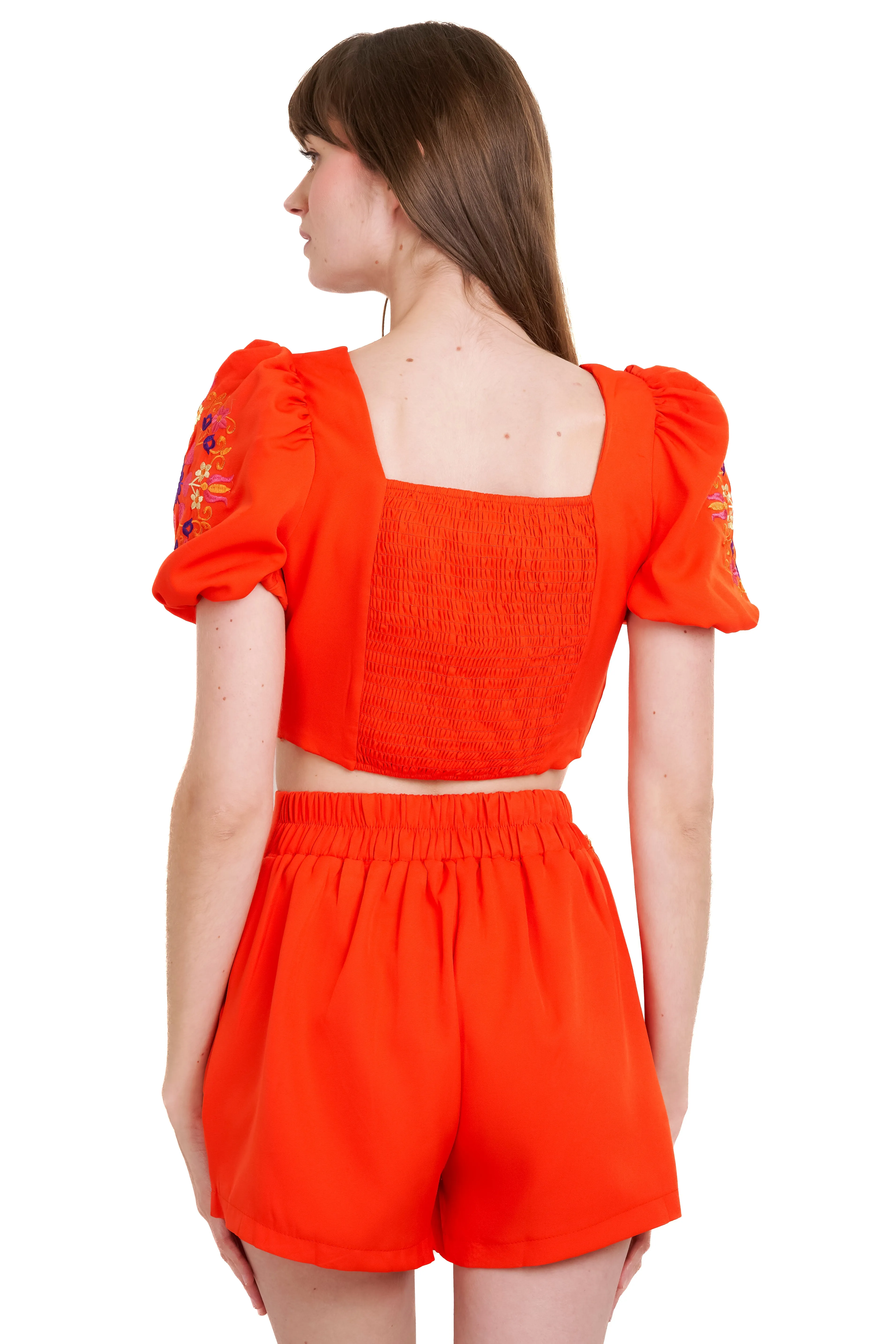 Top mangas abullonadas detalle bordado sold by Shasa product image thumbnail 4