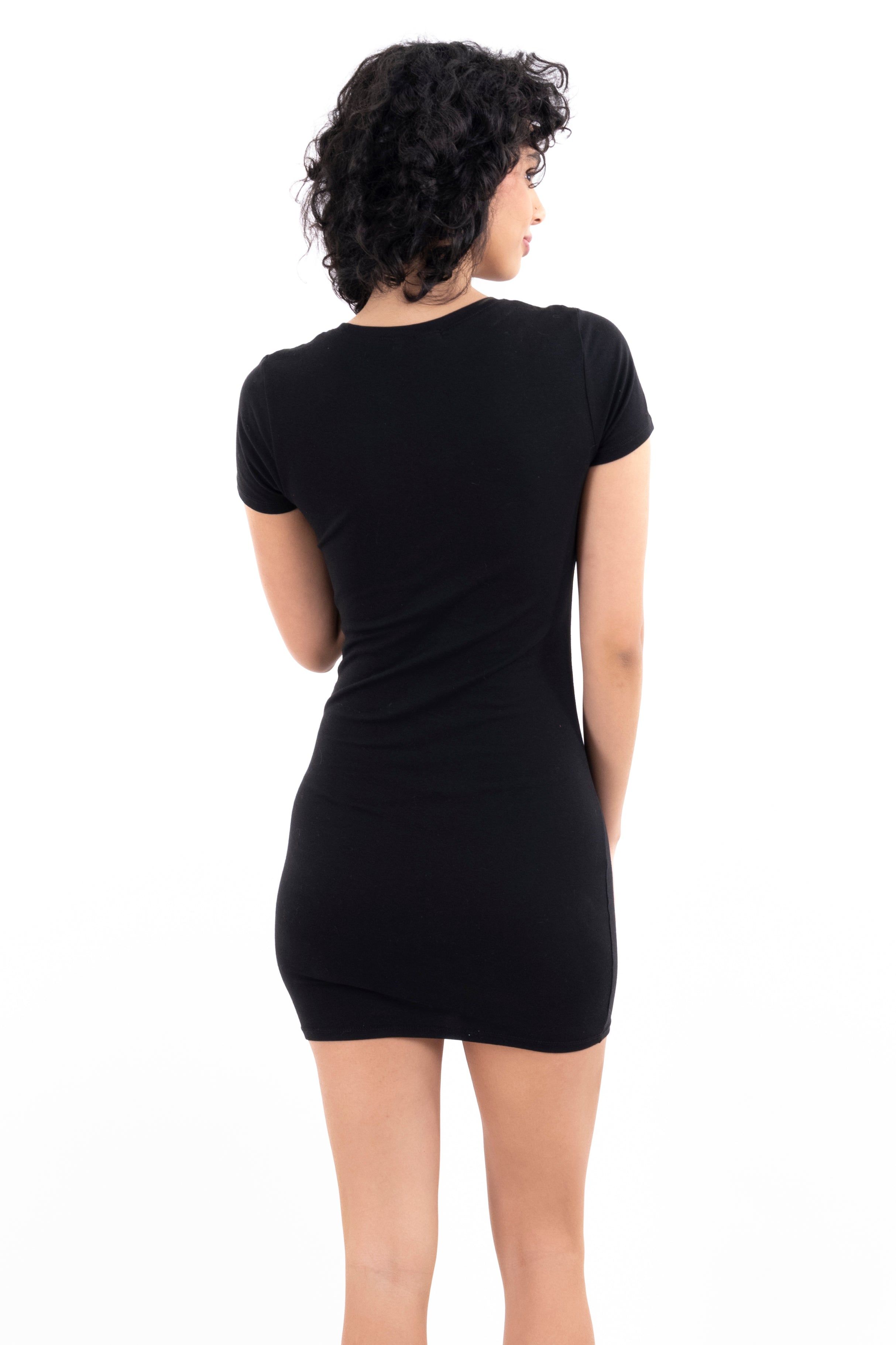 Vestido Mini Liso Manga Corta sold by Shasa product image thumbnail 4