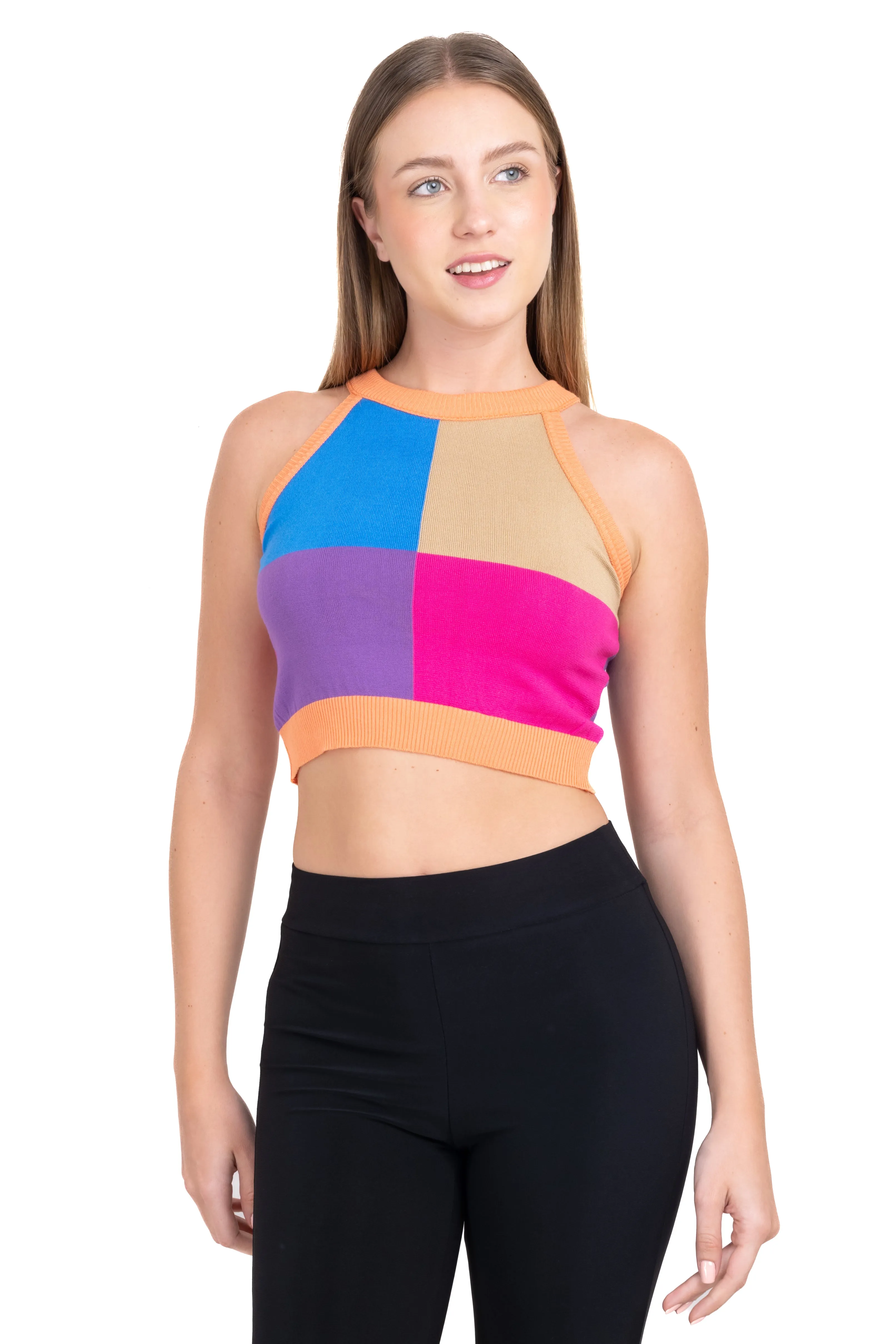 Top halter tejido cuadros sold by Shasa product image thumbnail 2