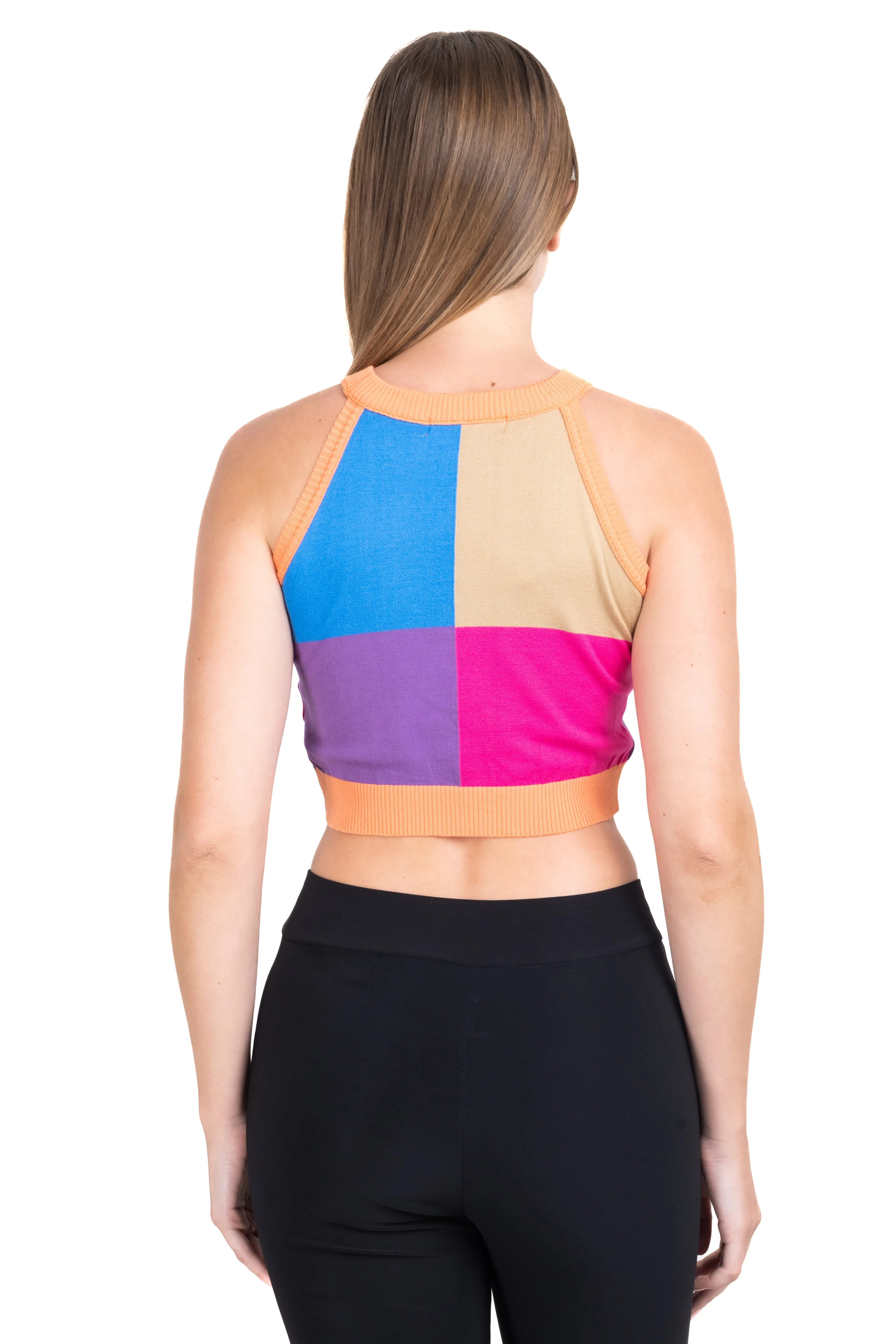 Top halter tejido cuadros sold by Shasa product image thumbnail 4