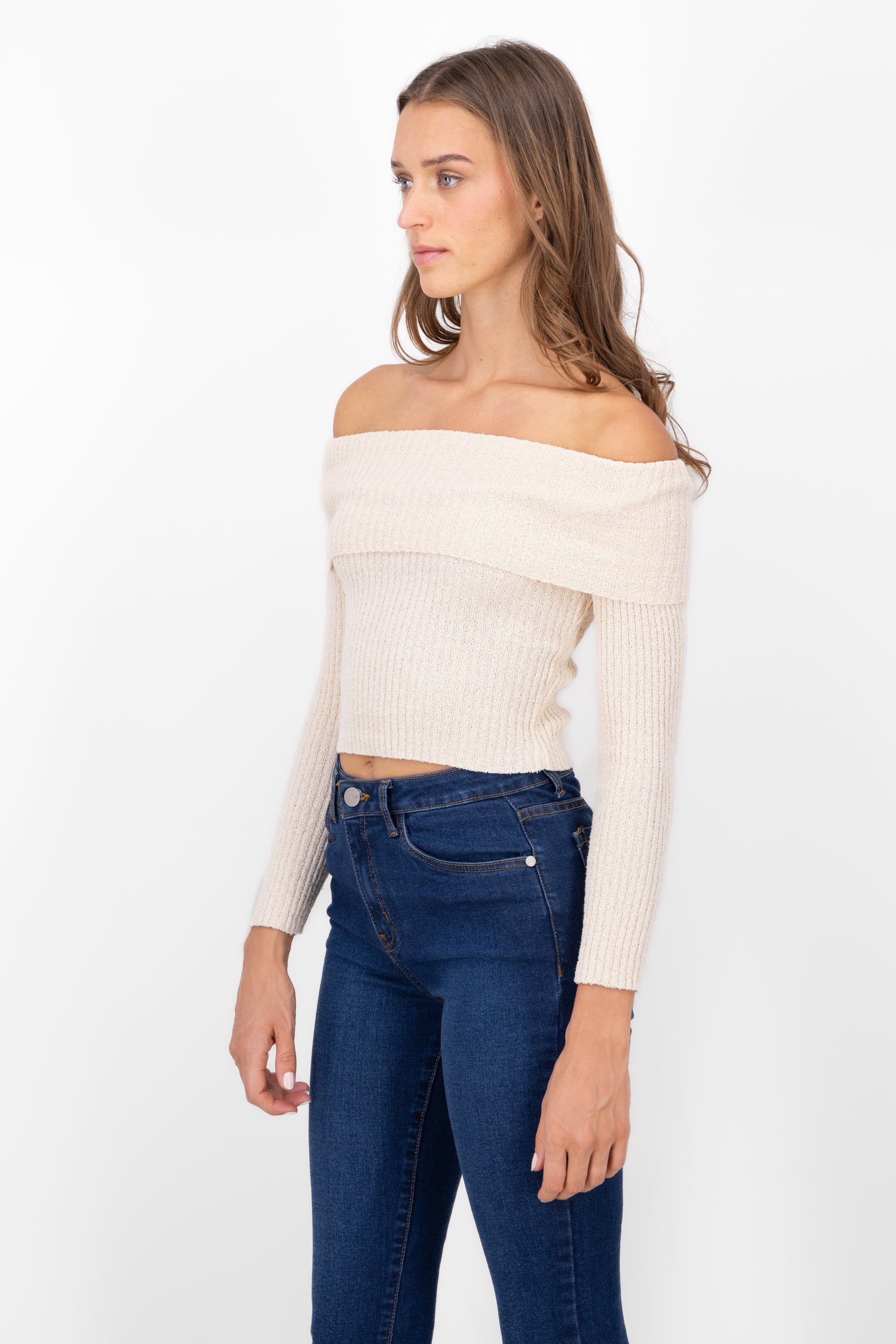 Top Off Shoulder Liso Tejido sold by Shasa product image thumbnail 3