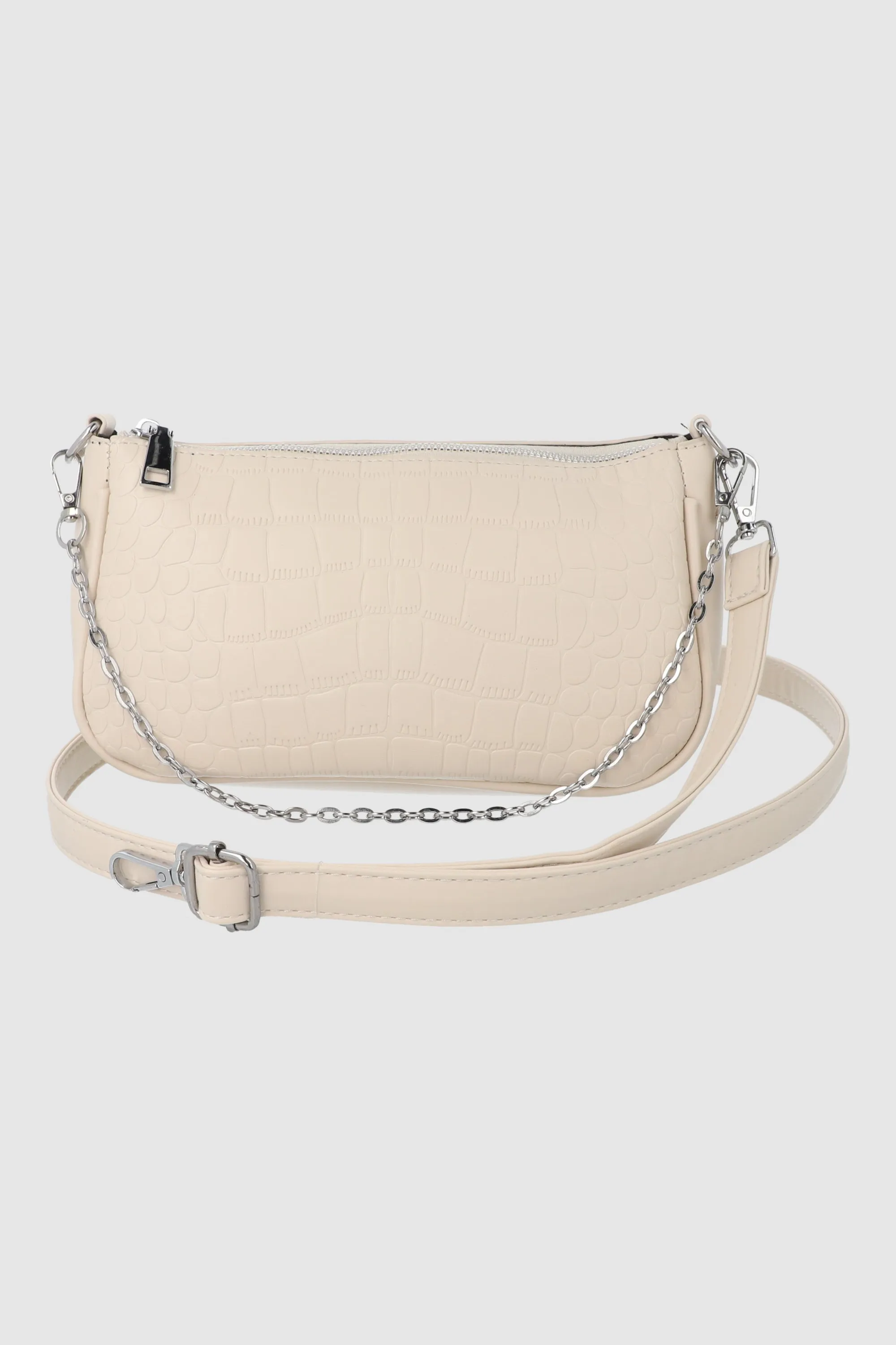 Bolsa shoulder croco cadena sold by Shasa