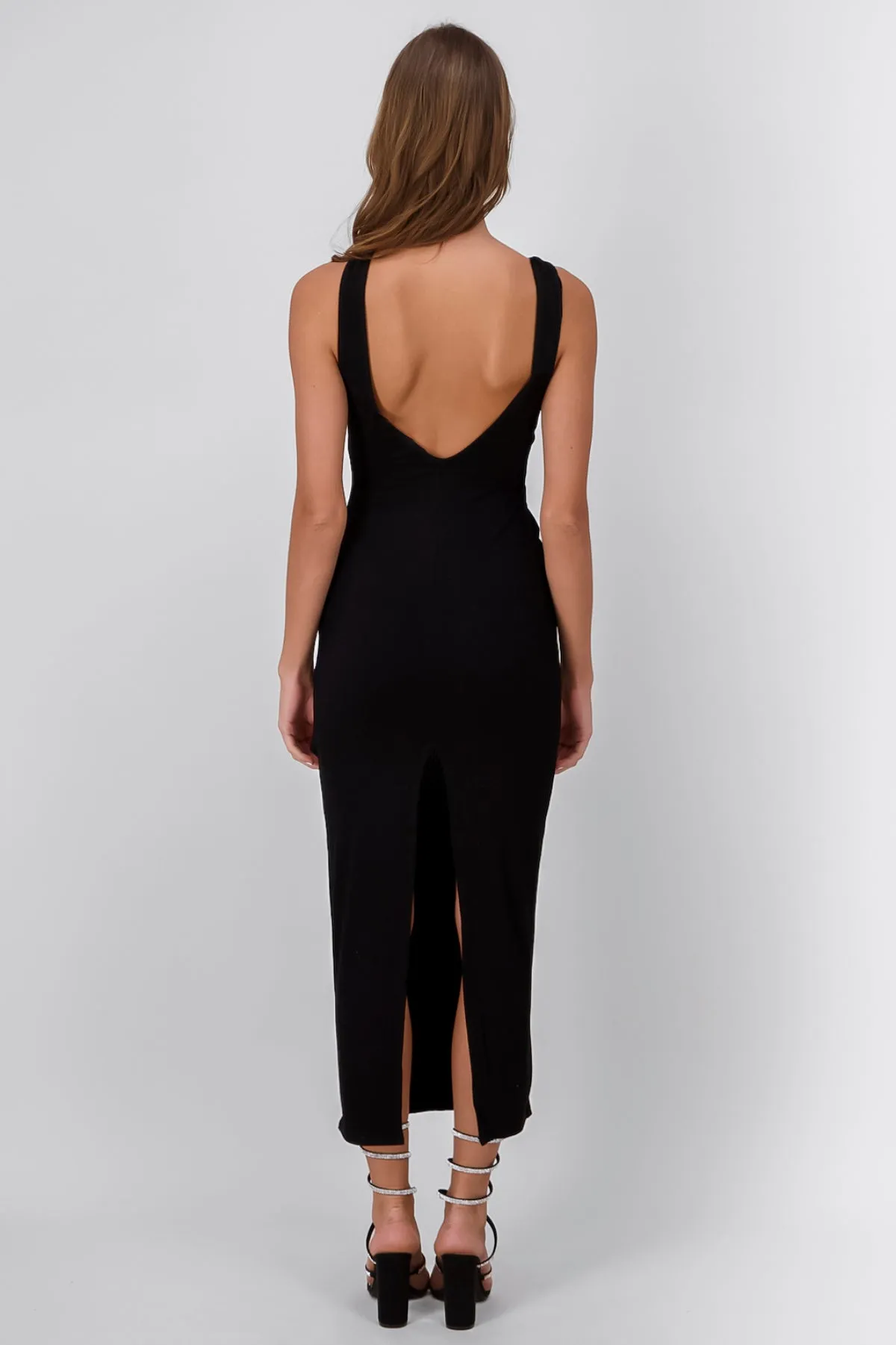 Vestido Bodycon De Rib Con Abertura sold by Shasa product image thumbnail 4