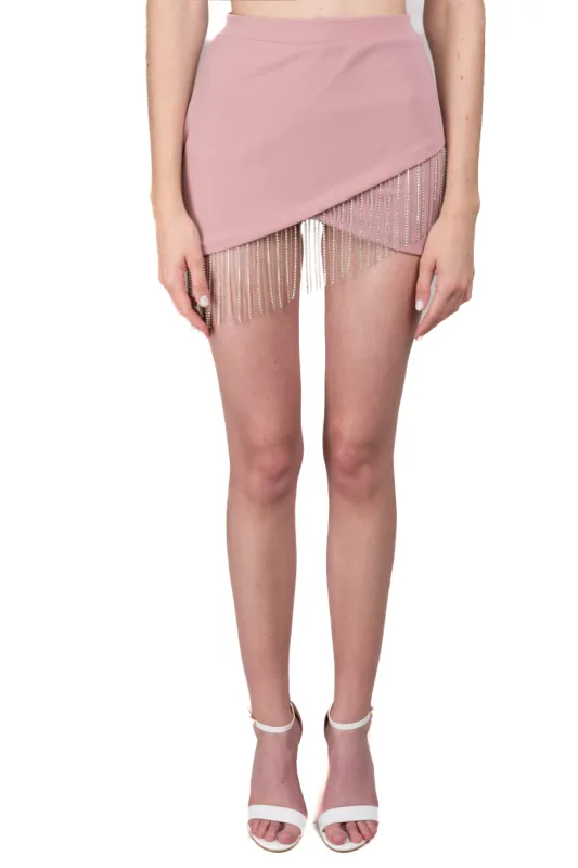 Falda mini detalle brillos sold by Shasa