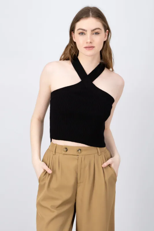 Top halter tejido de punto sold by Shasa
