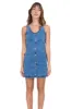 Vestido mini denim botones sold by Shasa