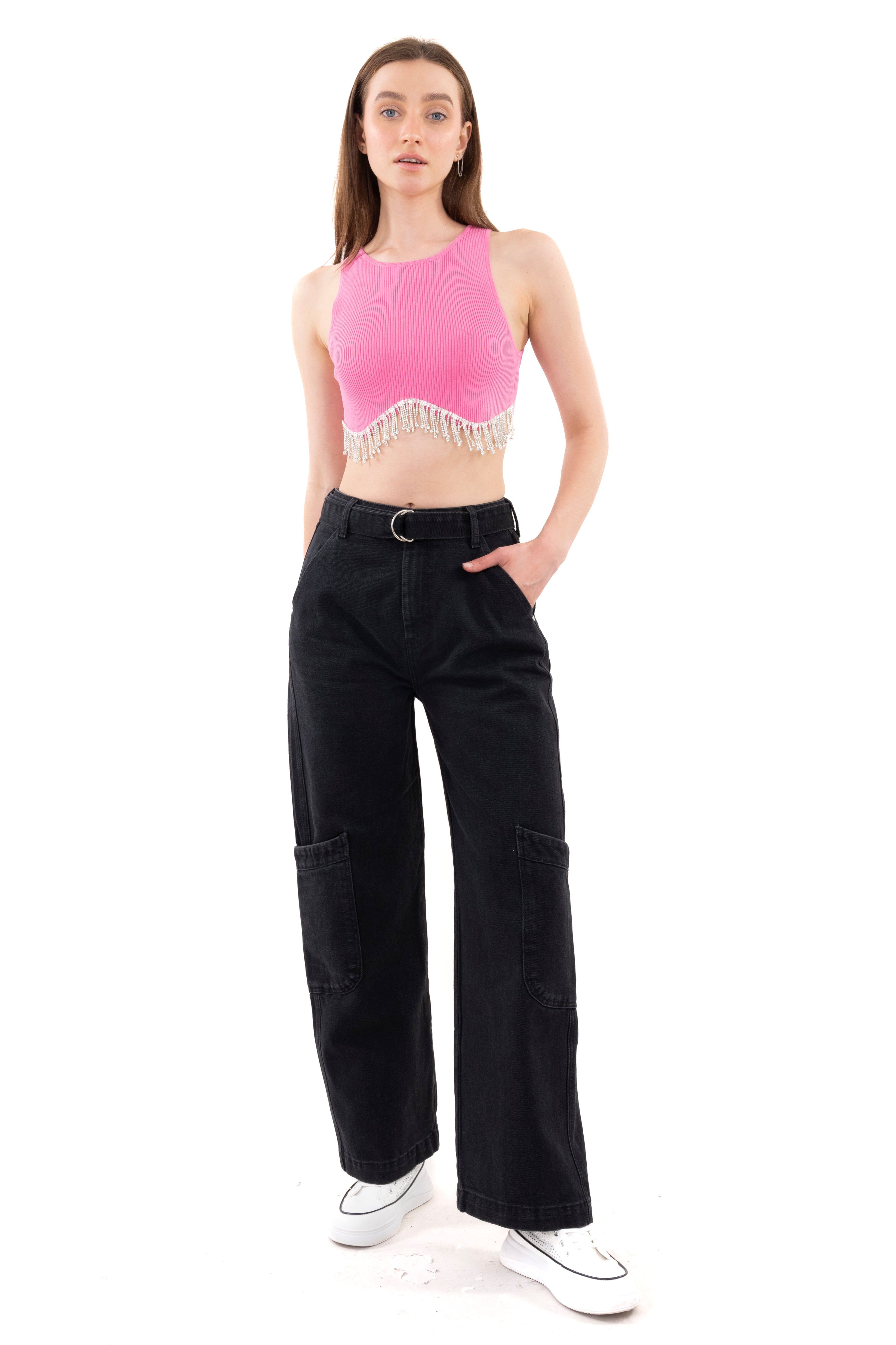 Jeans wide leg cinturón sold by Shasa product image thumbnail 2