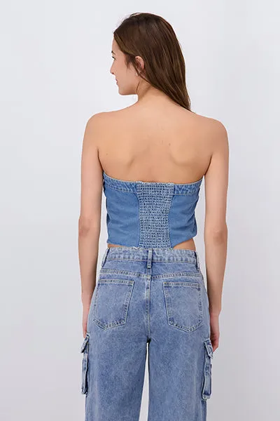 Top denim botones destrucción sold by Shasa product image thumbnail 4