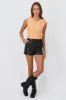 Short Con Bolsillos Y Botón En Pretina Efecto Piel sold by Shasa