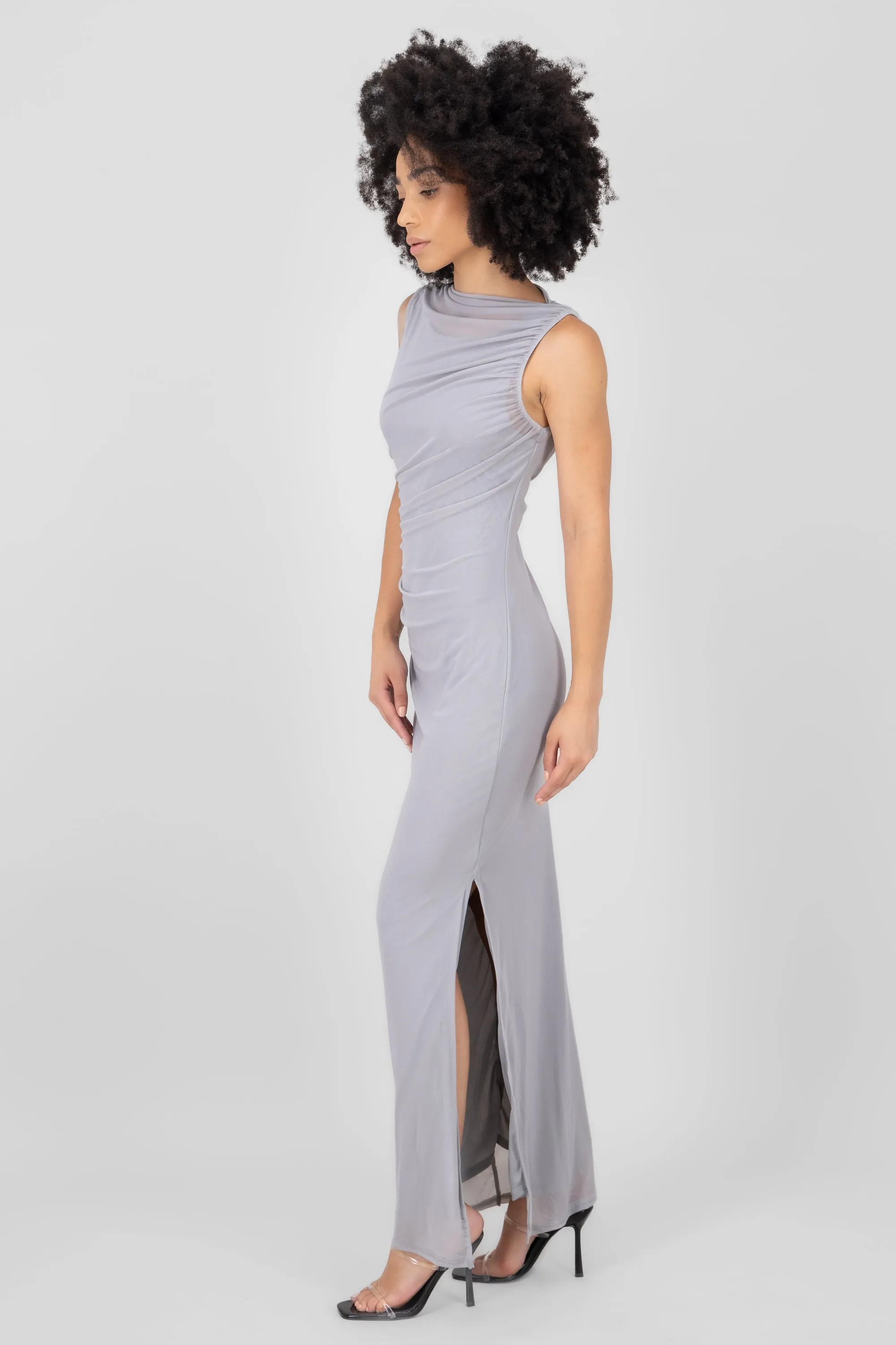Vestido de mesh liso sold by Shasa product image thumbnail 3