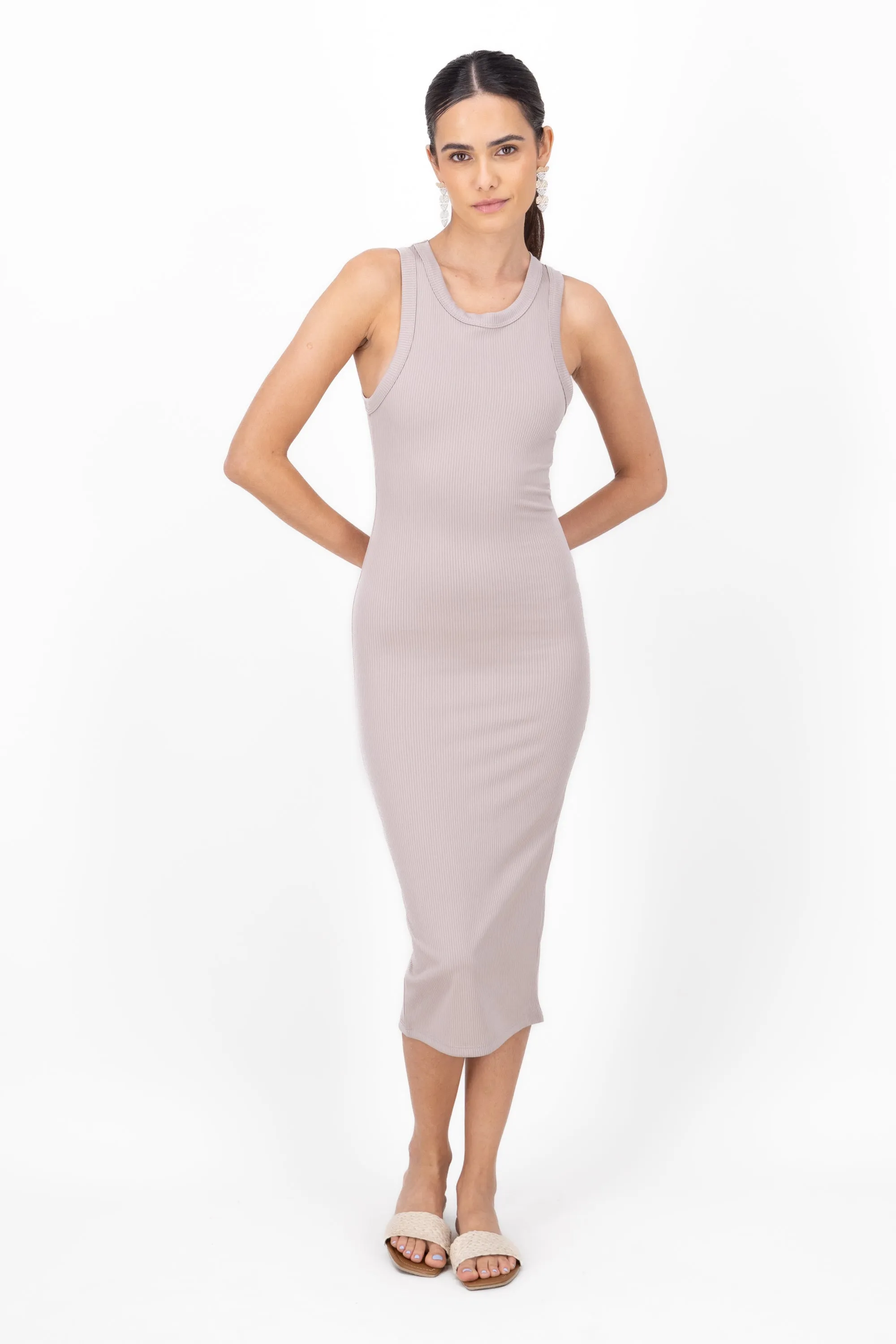 Vestido Maxi Sin Manga Rib sold by Shasa product image thumbnail 2