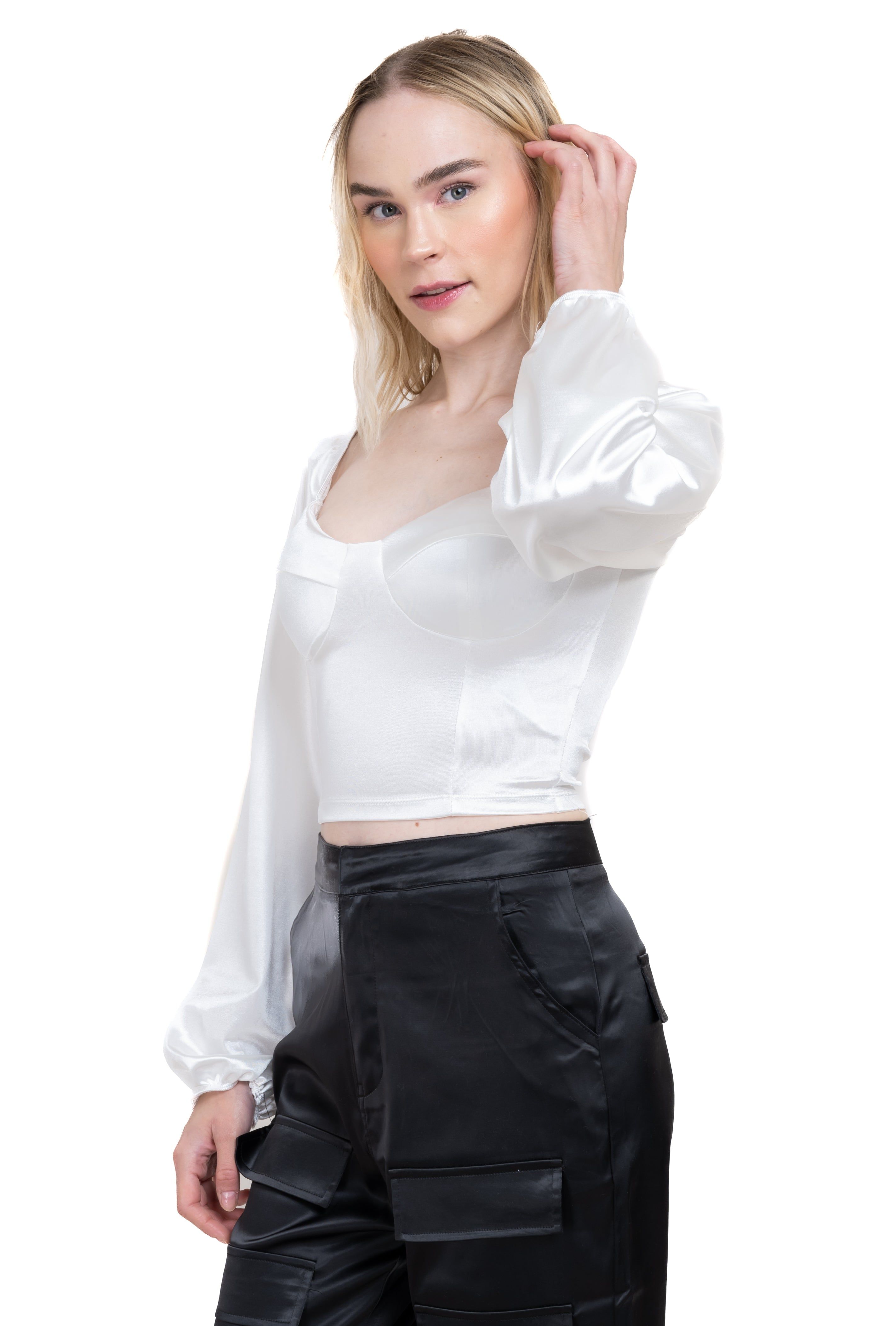 Blusa bustier satín sold by Shasa product image thumbnail 3