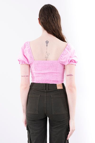 Blusa manga abullonada eyelet sold by Shasa product image thumbnail 4
