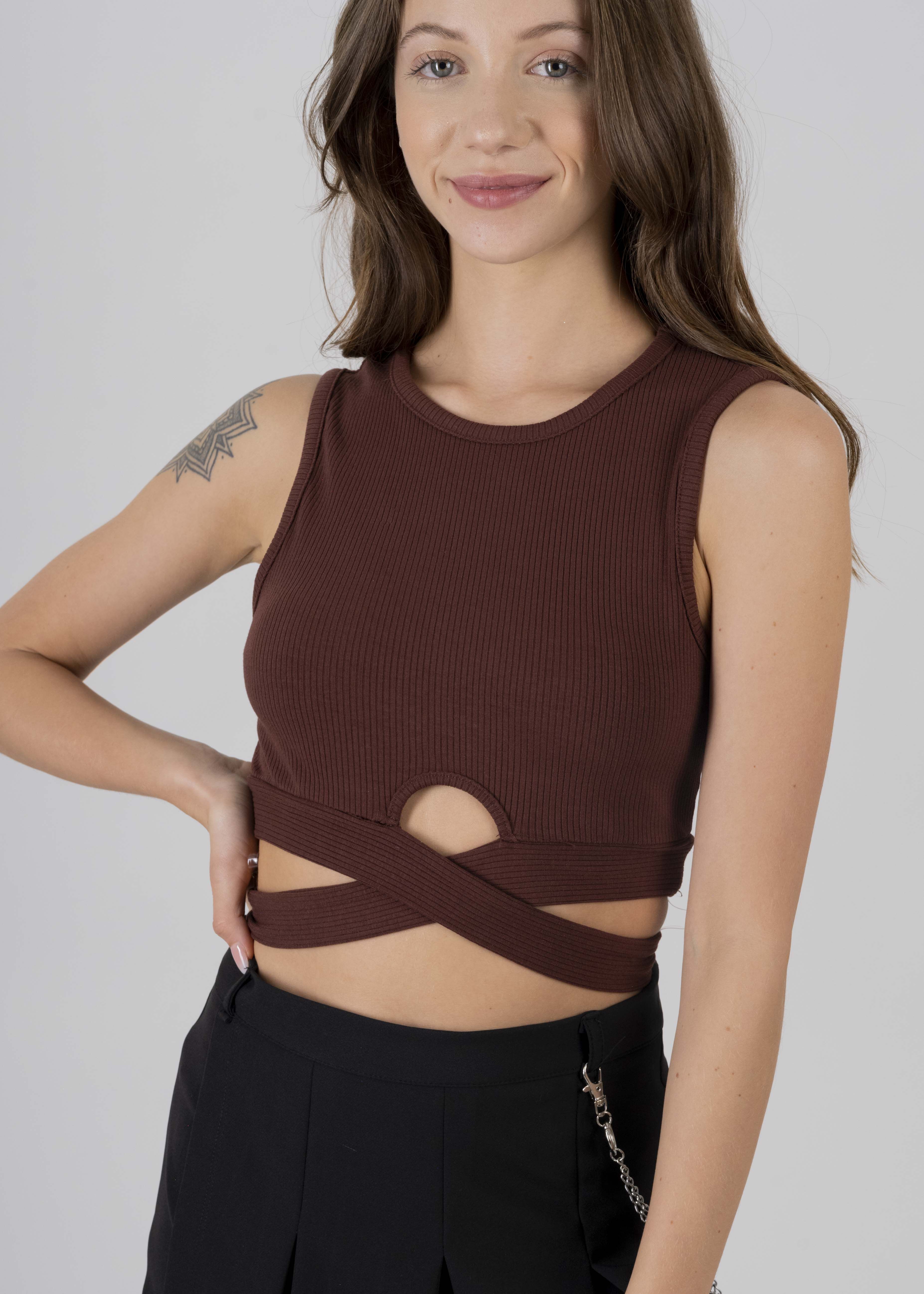 Top acanalado tiras sold by Shasa