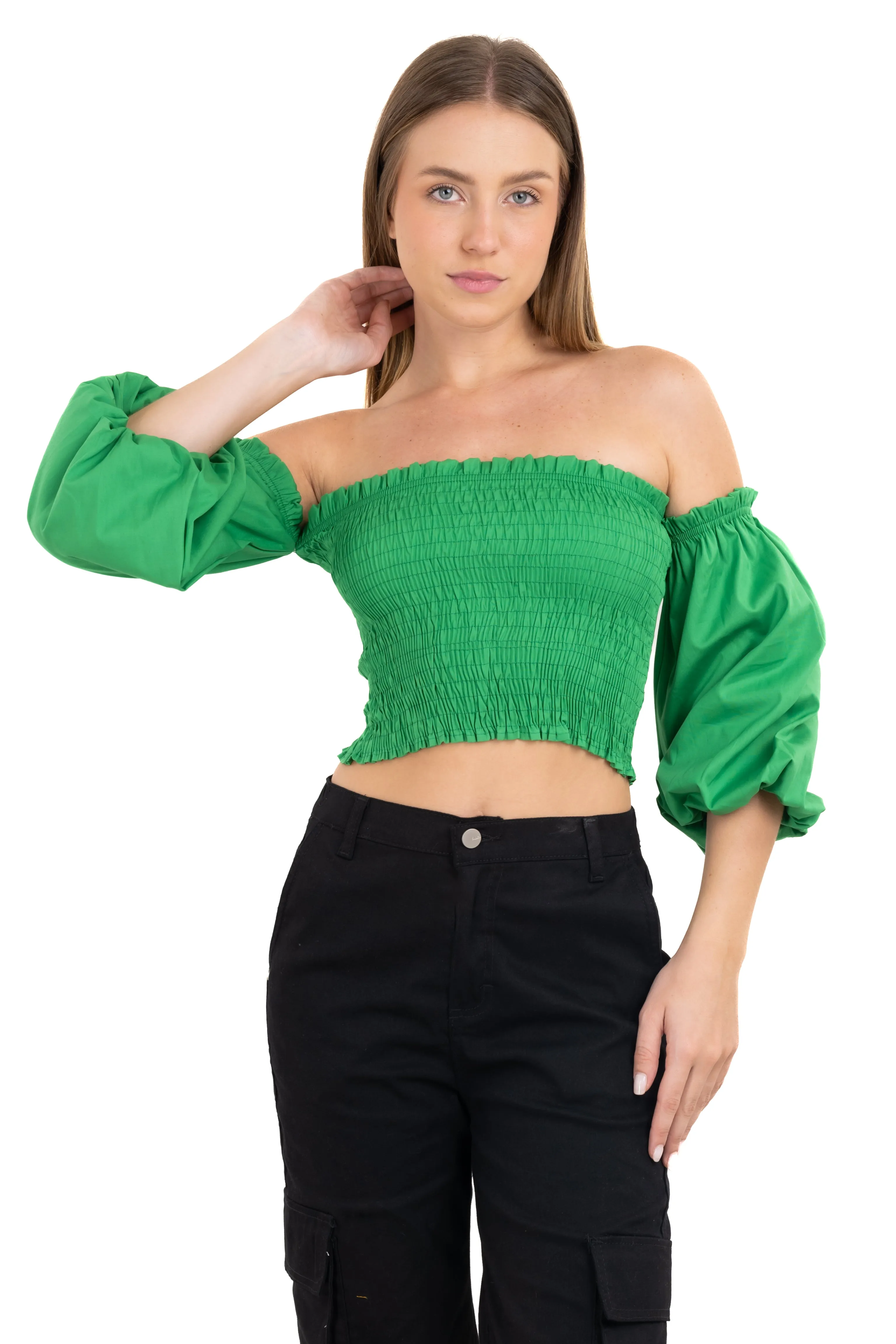 Top crop plisado elástico sold by Shasa product image thumbnail 2