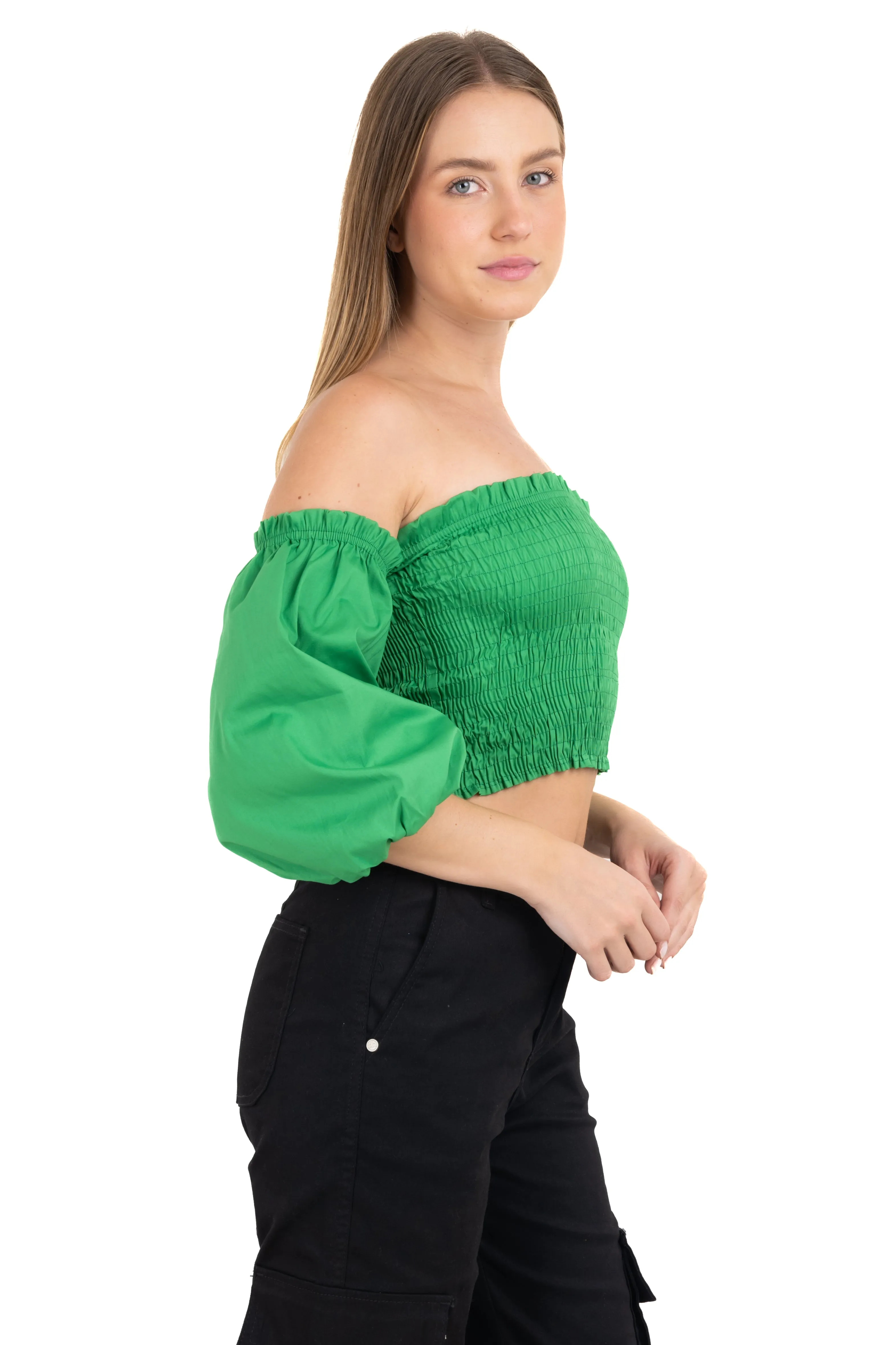 Top crop plisado elástico sold by Shasa product image thumbnail 3
