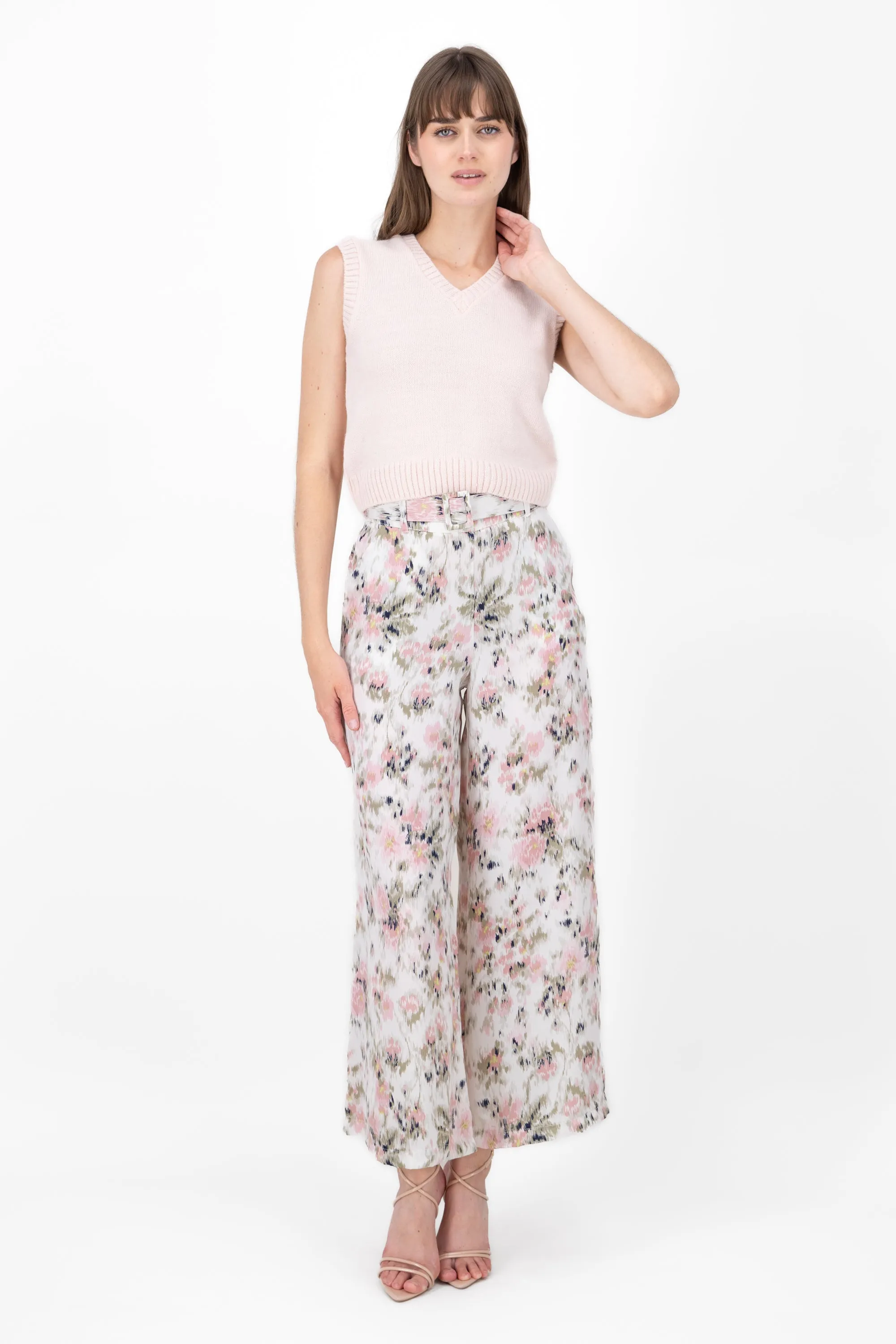 Pantalon satinado estampado floral Hypsters sold by Shasa
