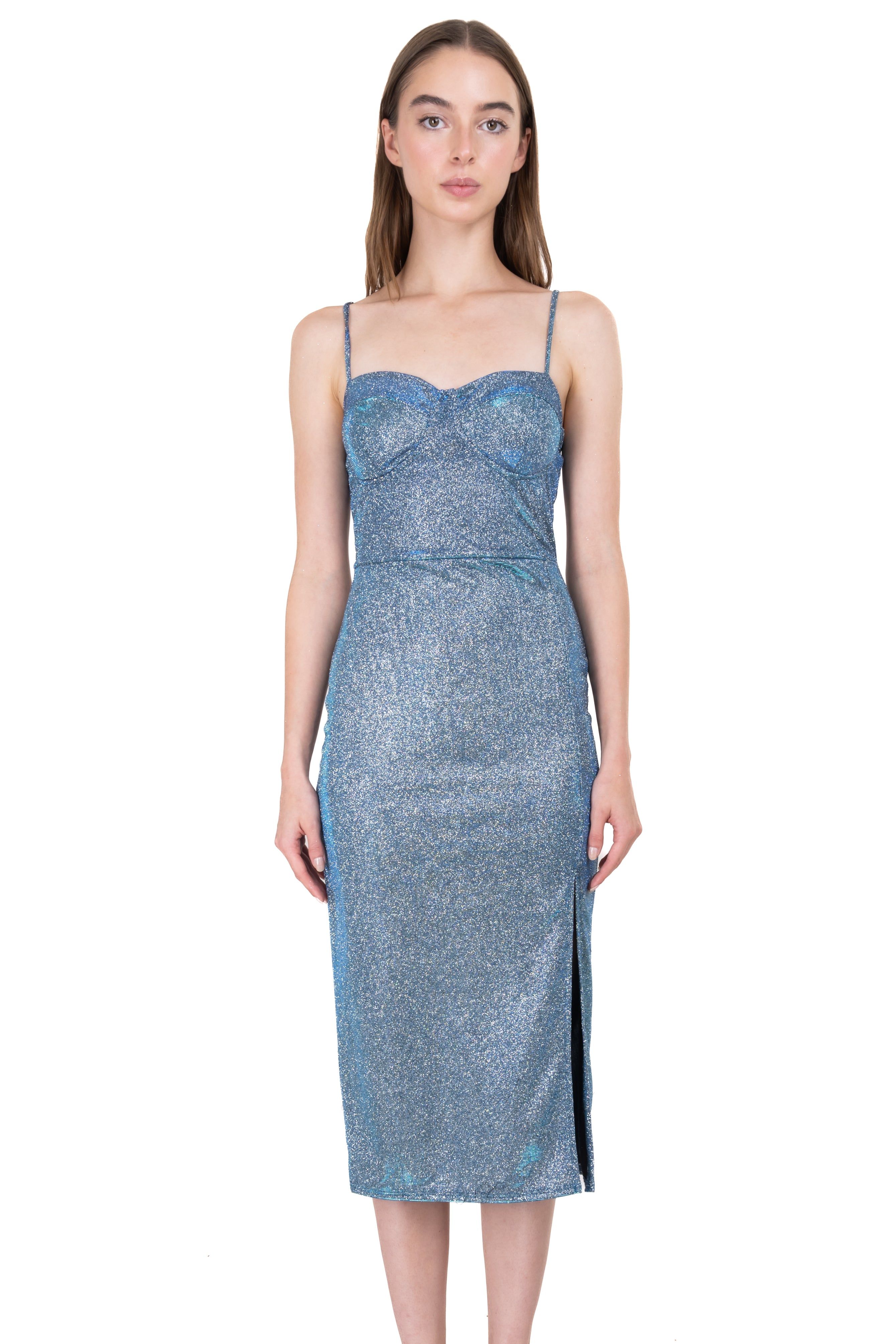 Vestido midi brillos tornasol sold by Shasa product image thumbnail 2