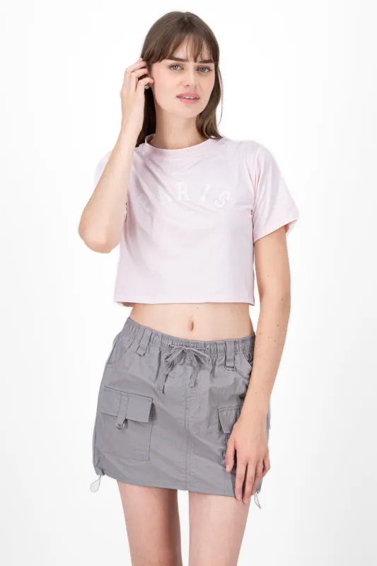 Playera crop paris sold by Shasa