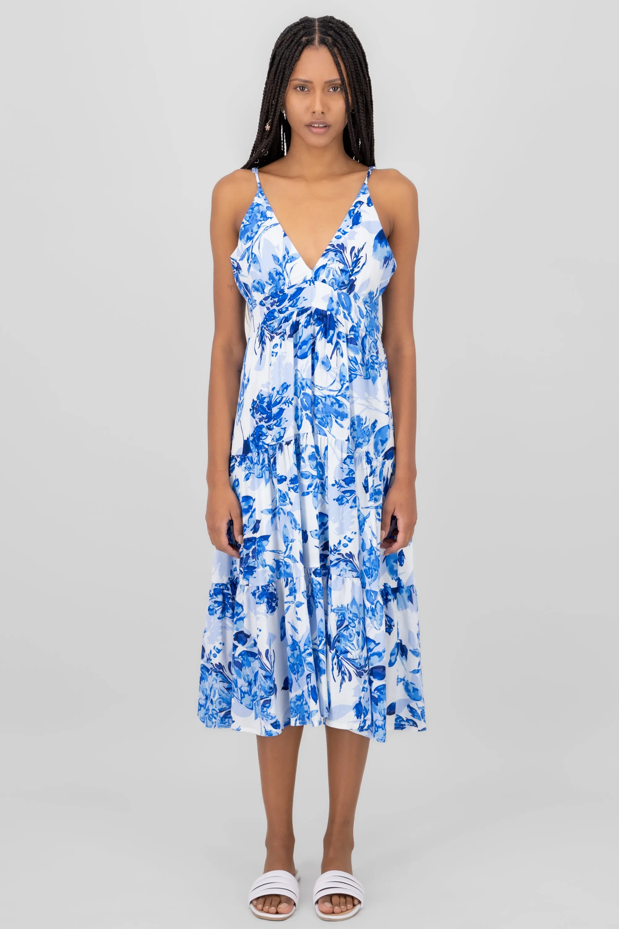 Vestido midi estampado flores sold by Shasa product image thumbnail 2