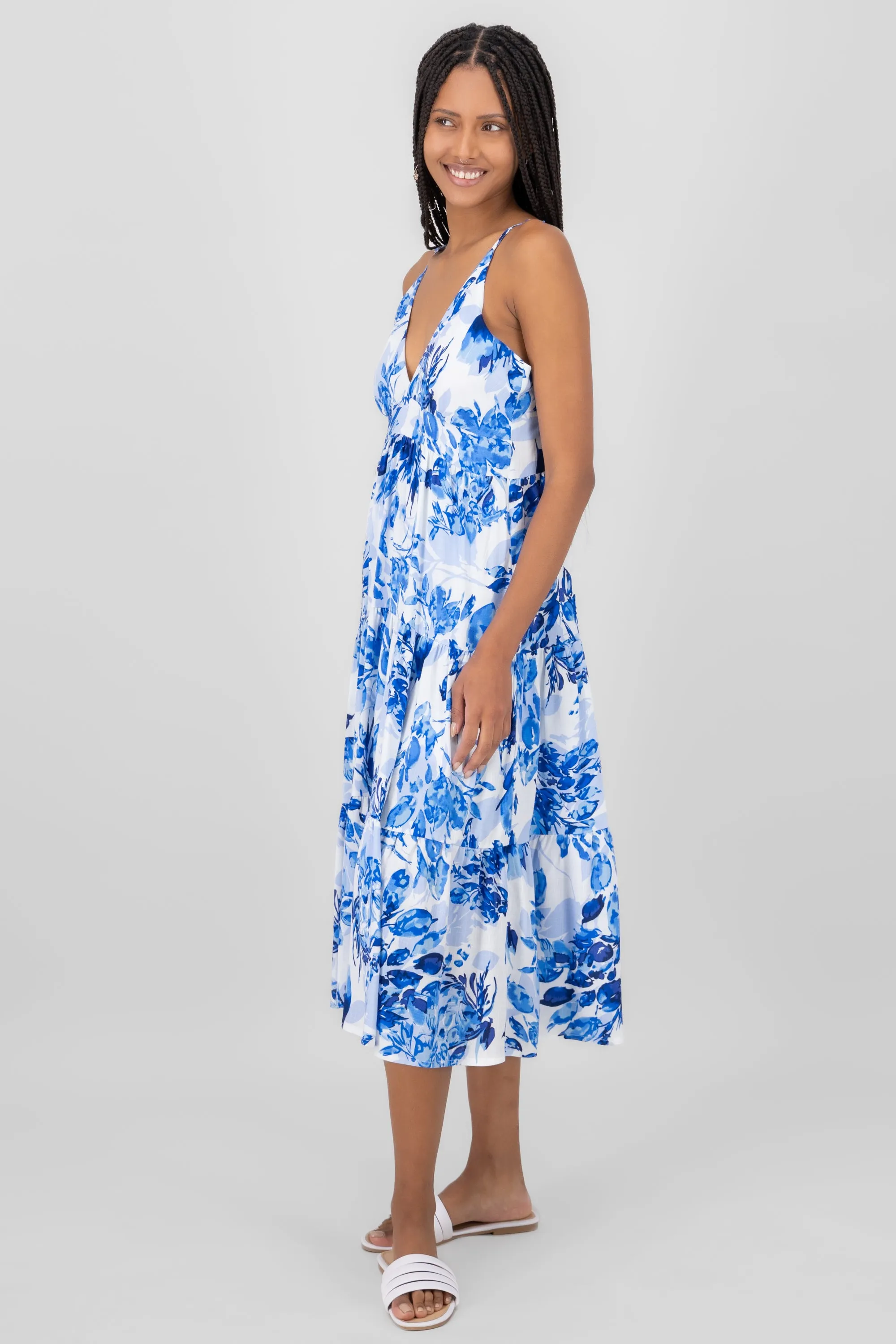 Vestido midi estampado flores sold by Shasa product image thumbnail 3