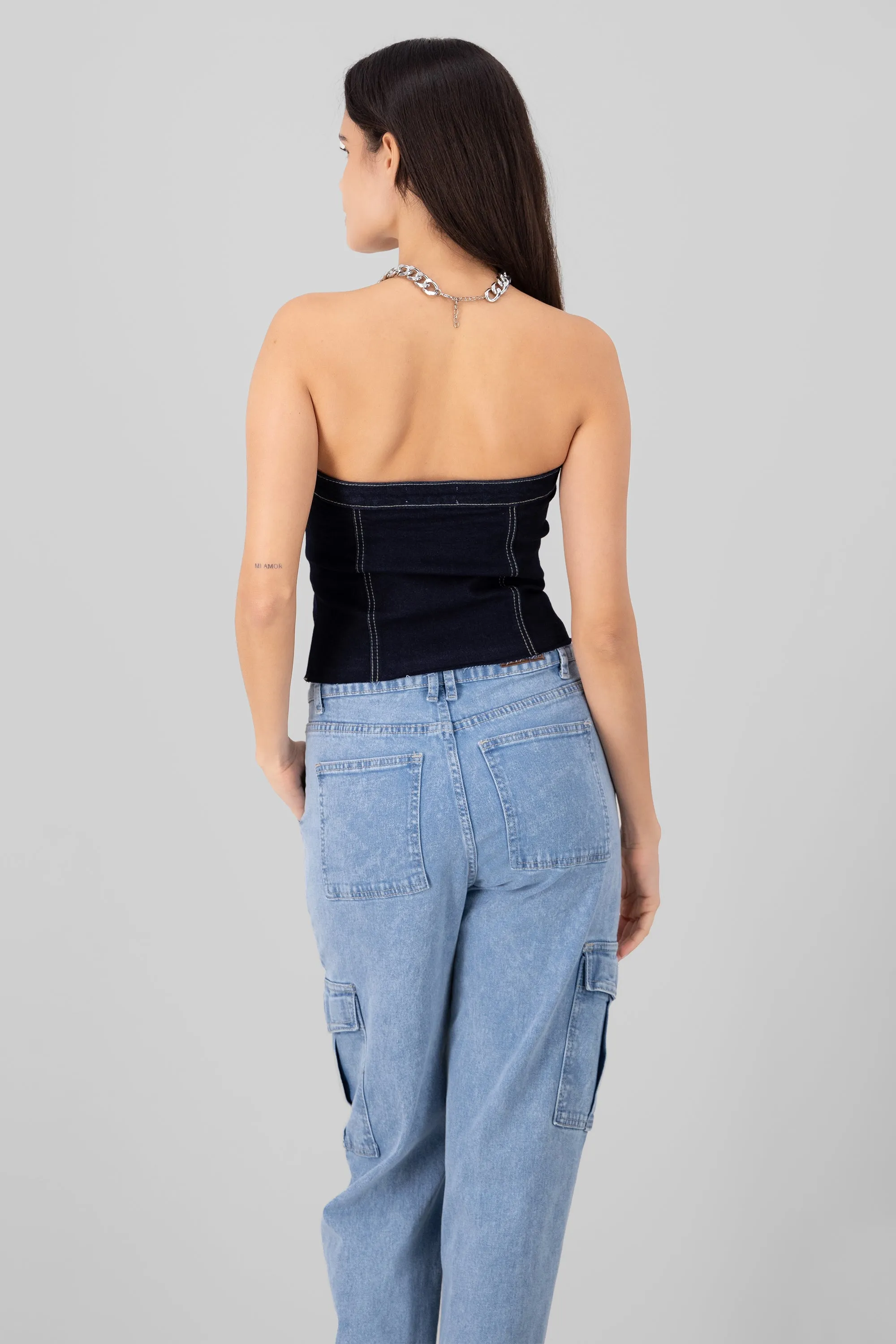 Top Corset Denim Bolsillos sold by Shasa product image thumbnail 4