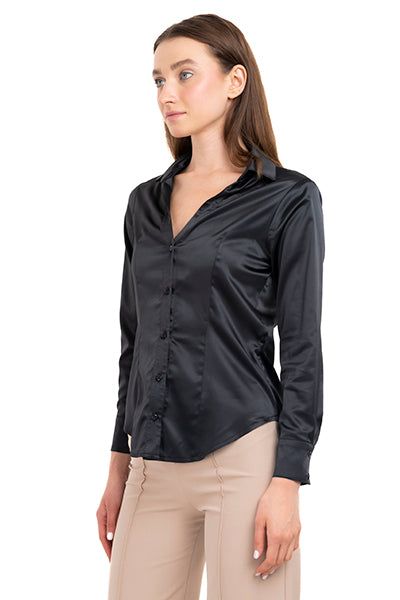 Camisa Satín Manga Larga sold by Shasa product image thumbnail 3