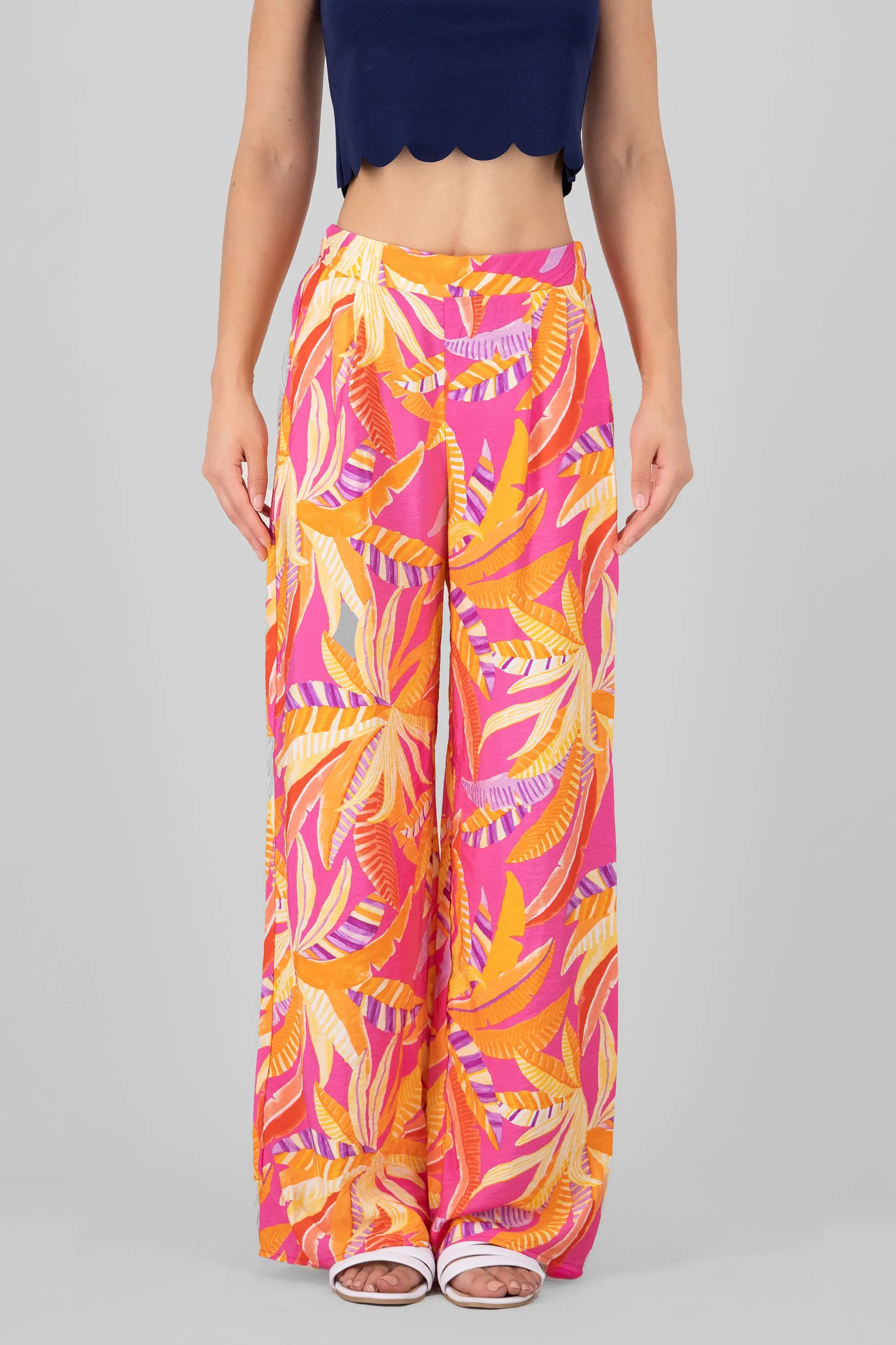 Pantalon amplio estampado tropical sold by Shasa product image thumbnail 2
