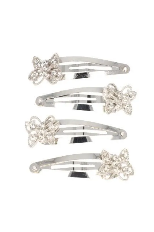 Set 4 broches metálicos mariposa sold by Shasa