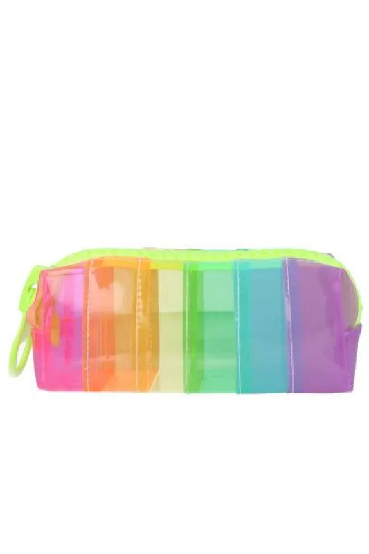 Cosmetiquera arcoiris zipper maxi sold by Shasa