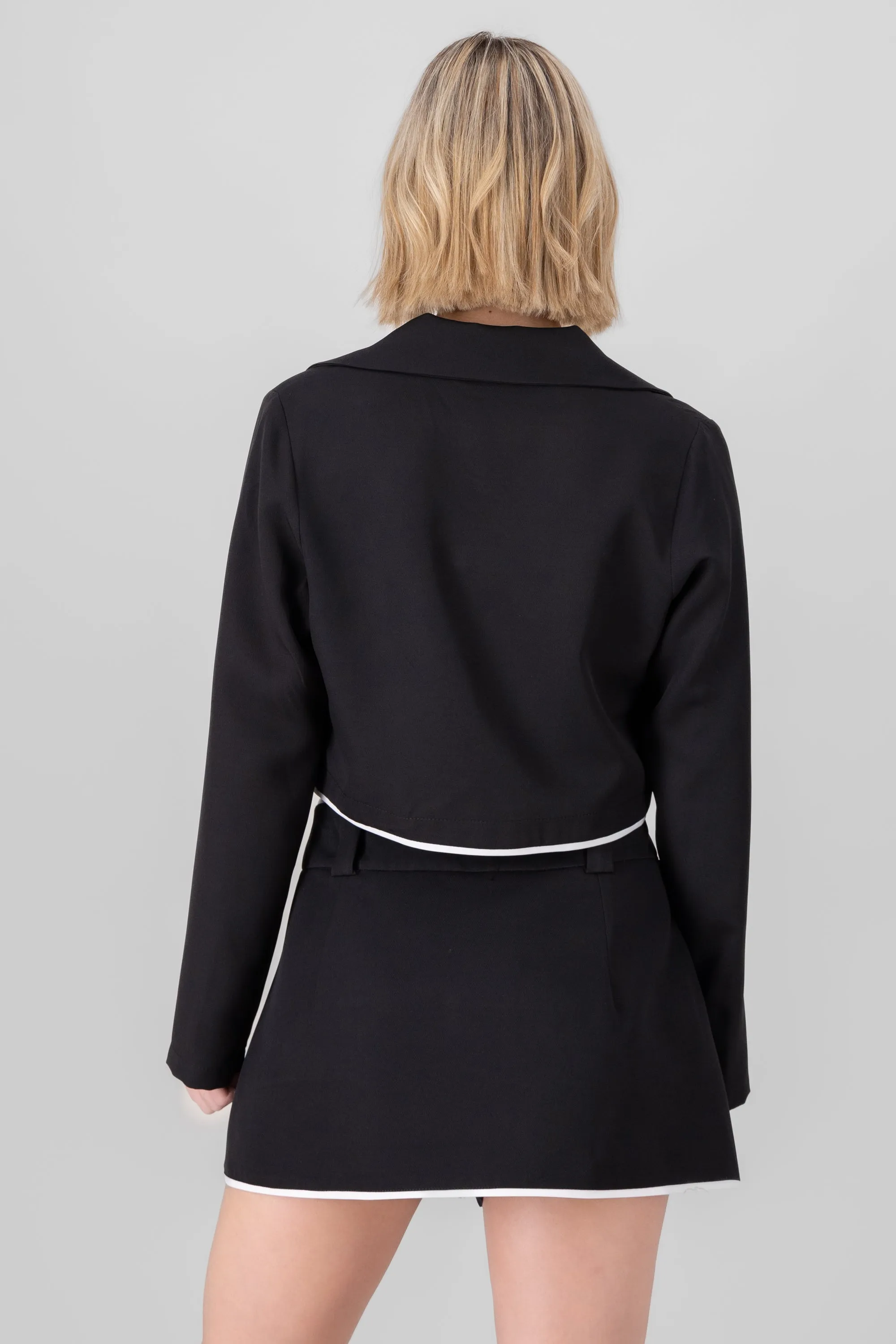 Saco crop detalle constraste sold by Shasa product image thumbnail 4