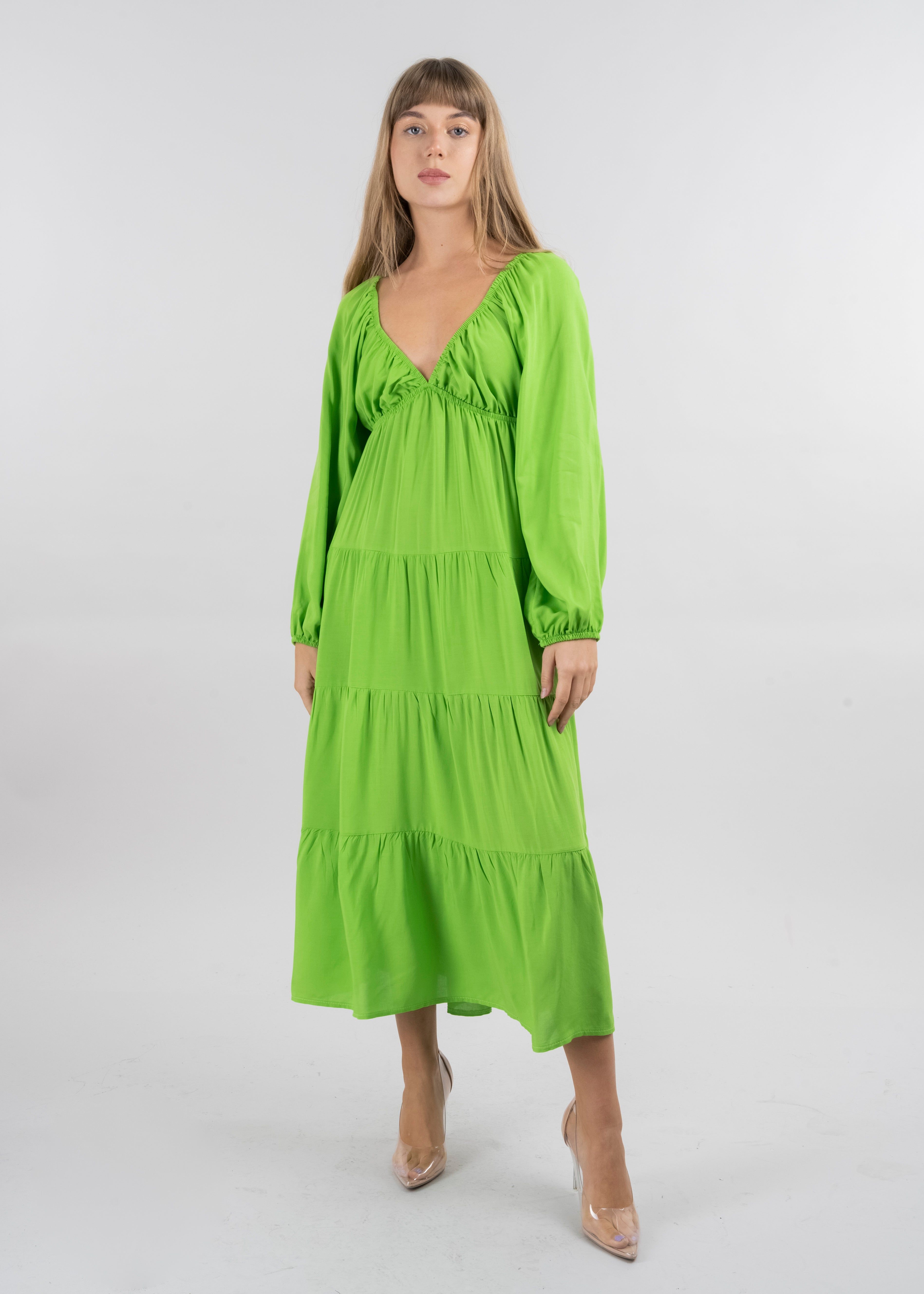 Vestido maxi manga larga amplio sold by Shasa