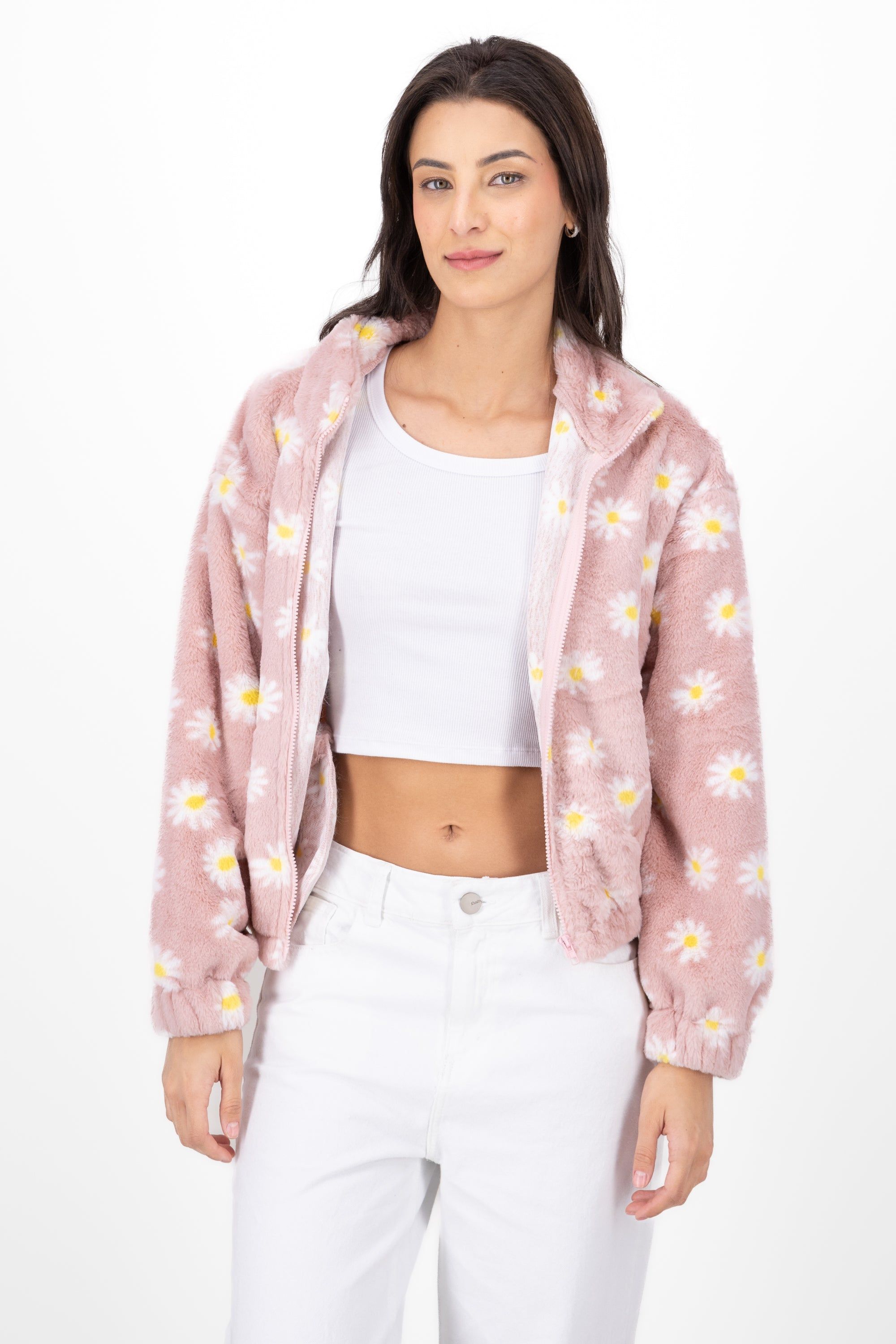 Chamarra Peluche Flores sold by Shasa