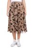 Falda midi mesh flores smock sold by Shasa